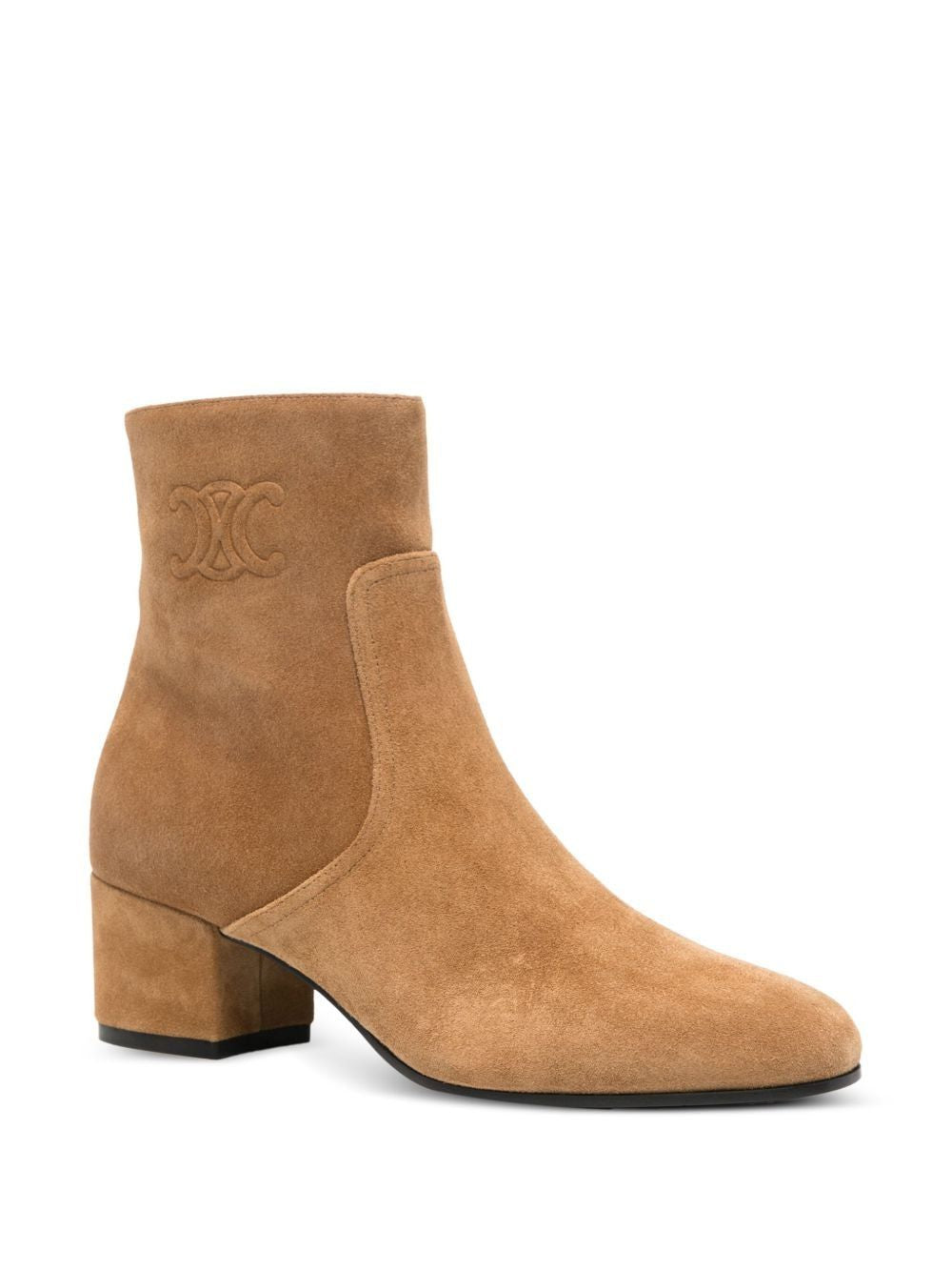 CELINE Suede Ankle Boots with Medium Heel - Banlieue91 -