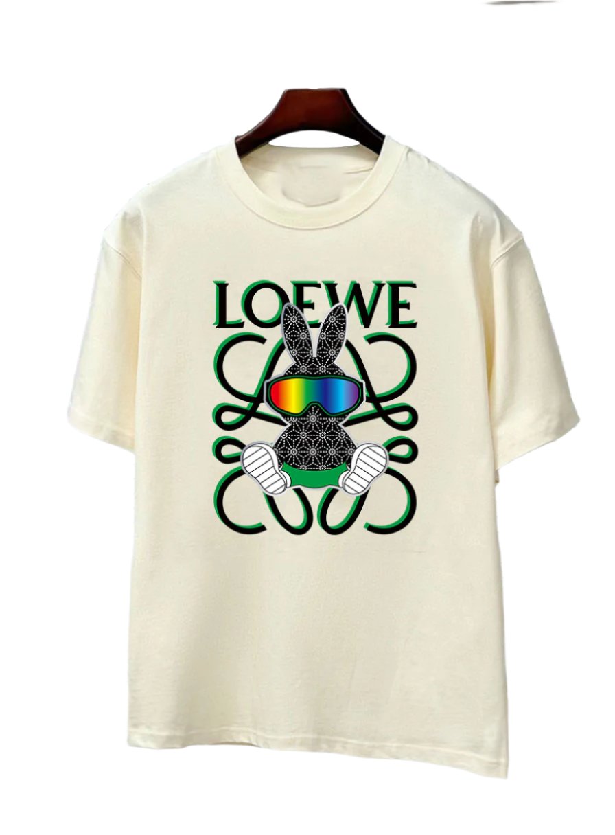 Loewe T-Shirt Without Collar 'Beige' - Banlieue91