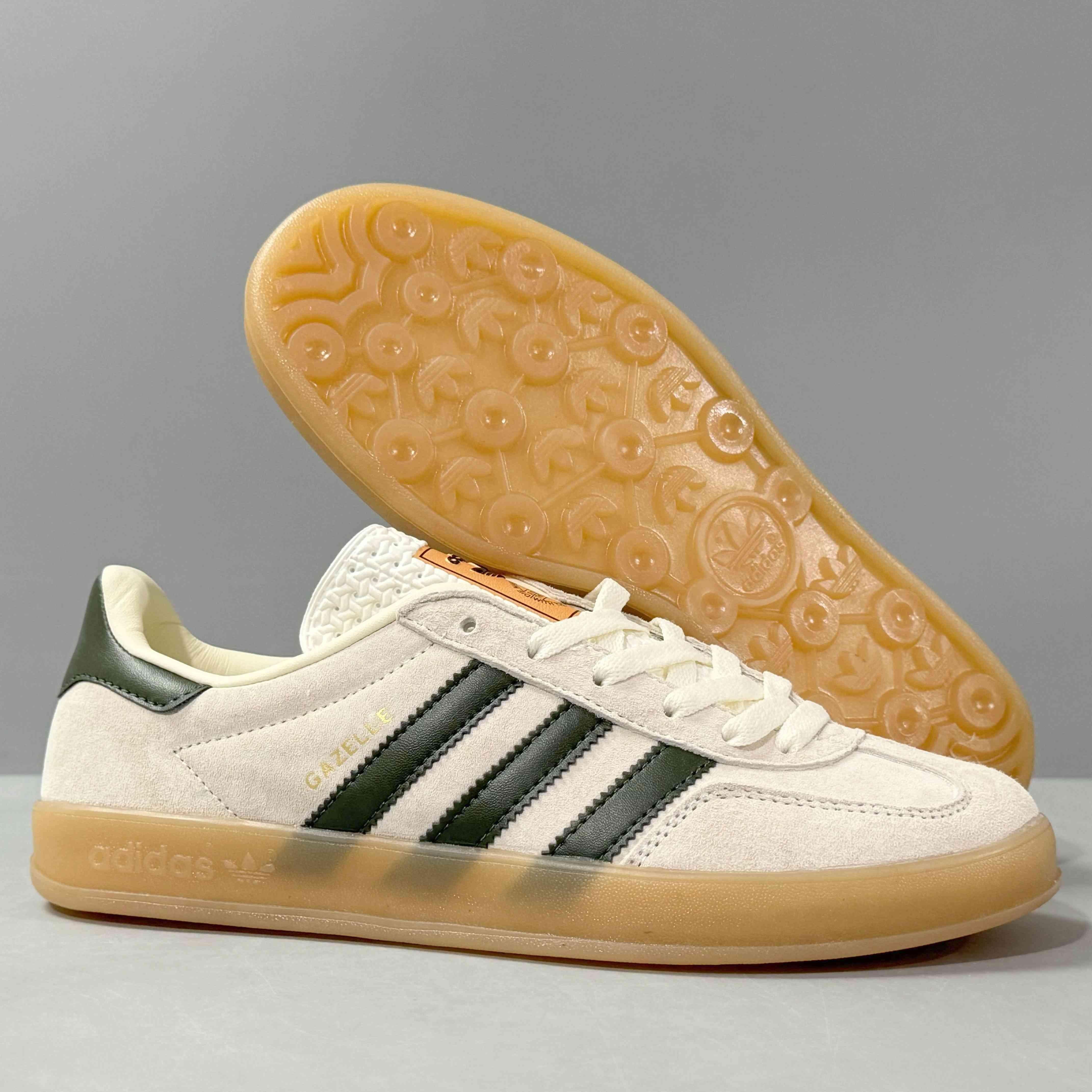 Adidas Originals Gazelle Indoor 'Cream White Collegiate Green Gum' - Banlieue91