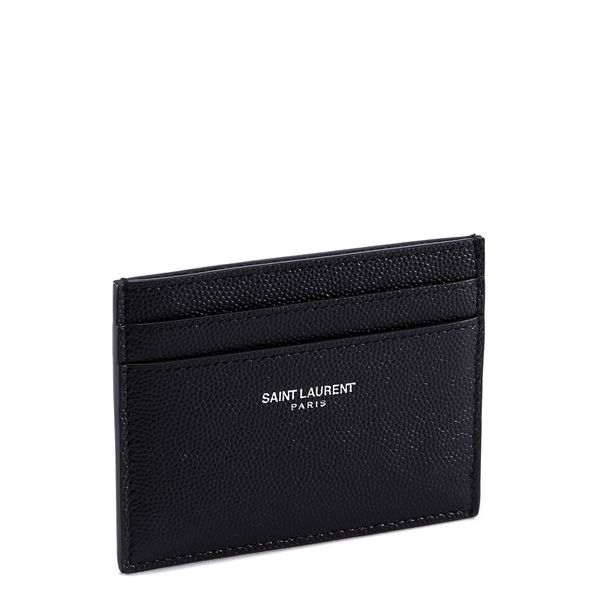 SAINT LAURENT Mini Leather Cardholder - Banlieue91 -