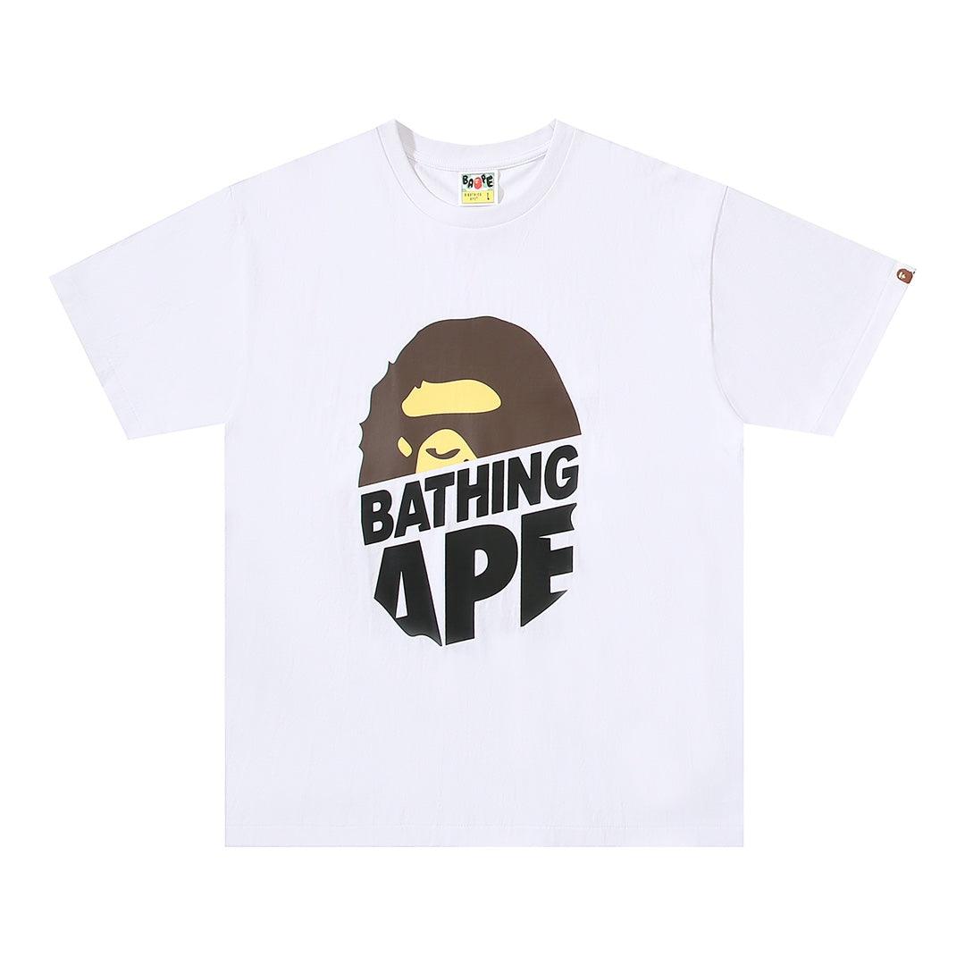 Bathing Ape White T-Shirt without Collar - Banlieue91