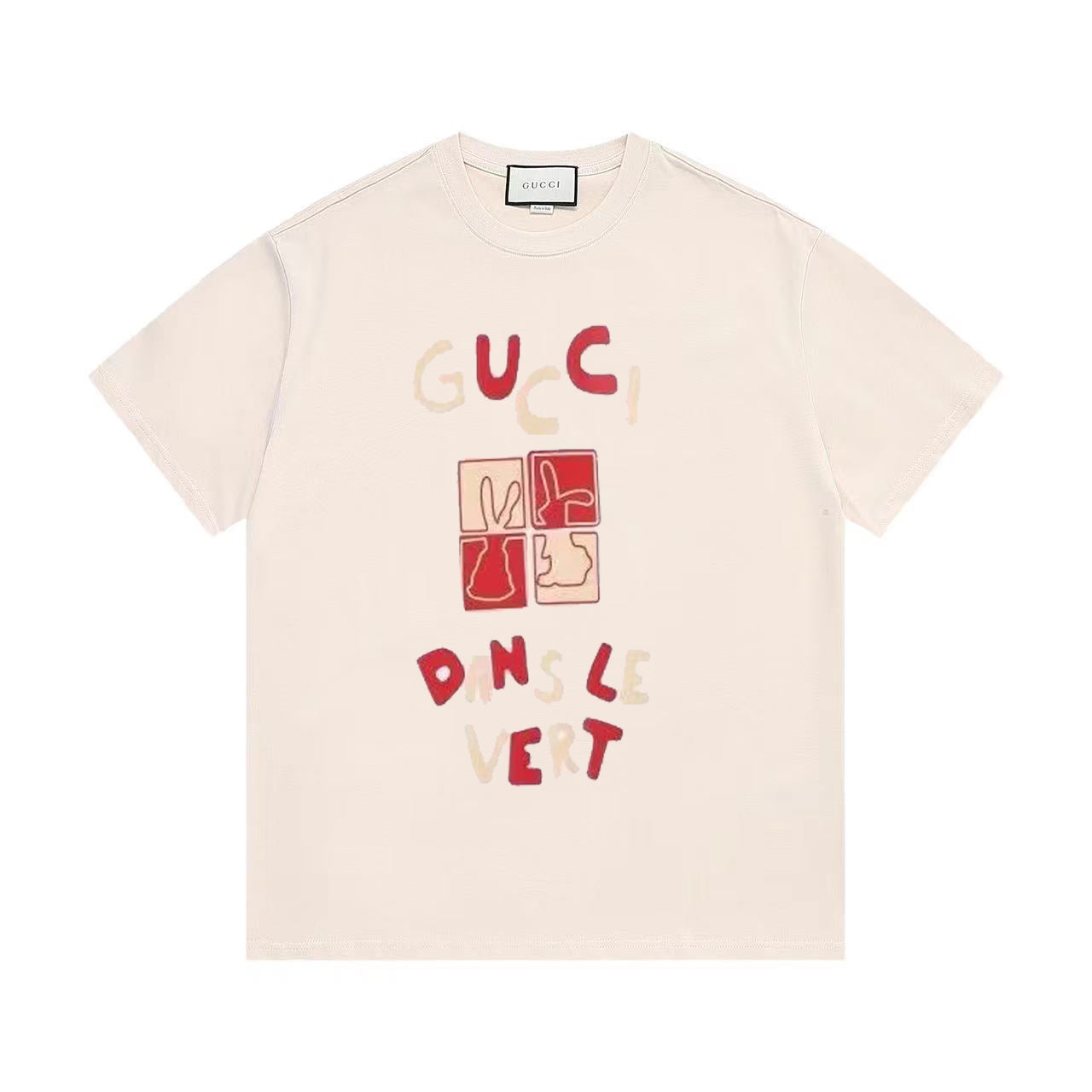 Gucci T-Shirt Without Collar 'Beige' - Banlieue91