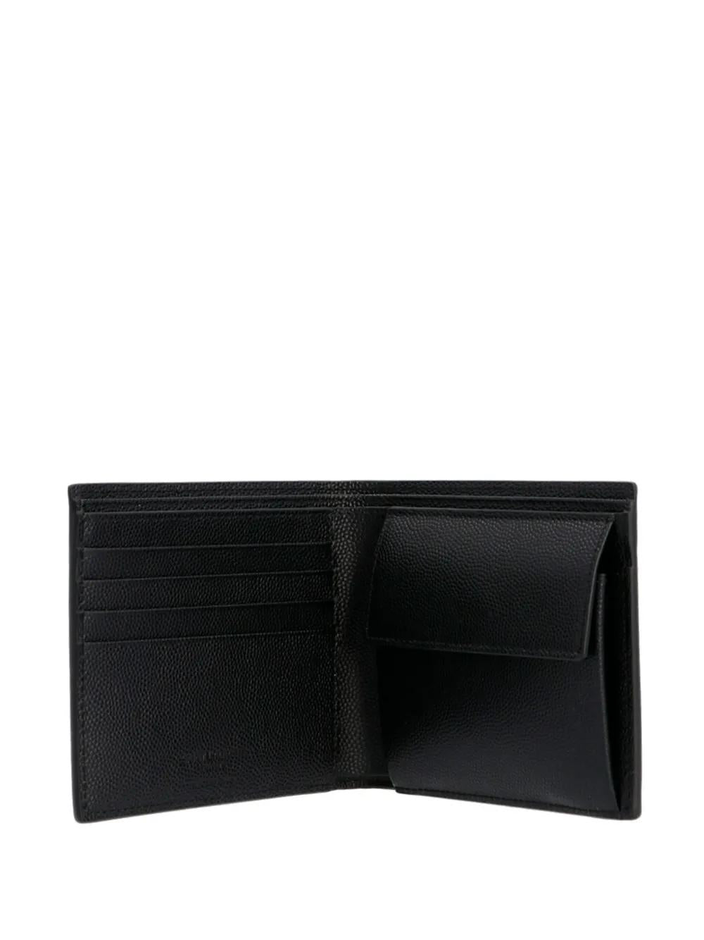SAINT LAURENT Mini Bifold Wallet with Signature Embossing - Banlieue91 -