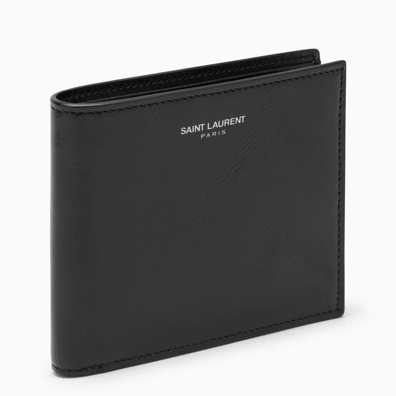 SAINT LAURENT Mini Leather Bi-Fold Wallet - Banlieue91 -