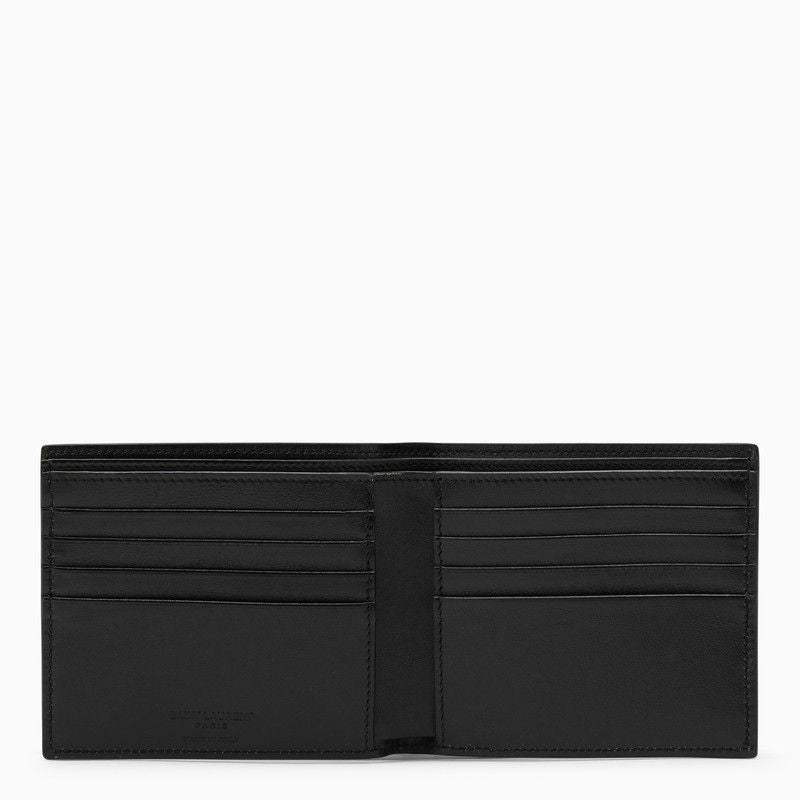 SAINT LAURENT Mini Leather Bi-Fold Wallet - Banlieue91 -