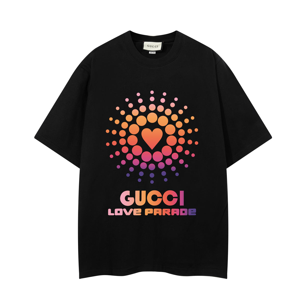 Gucci T-Shirt Without Collar 'Black-Orange' - Banlieue91