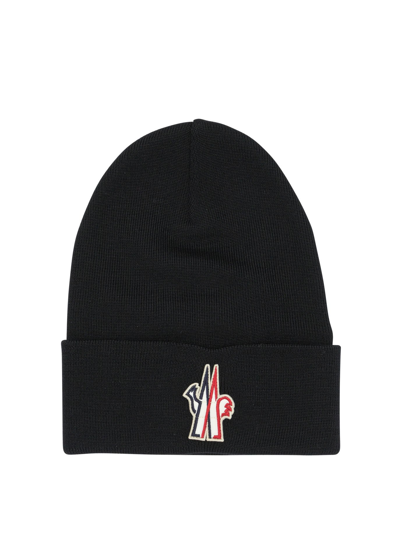 MONCLER GRENOBLE Classic Logo Wool Beanie for Men - Banlieue91 -