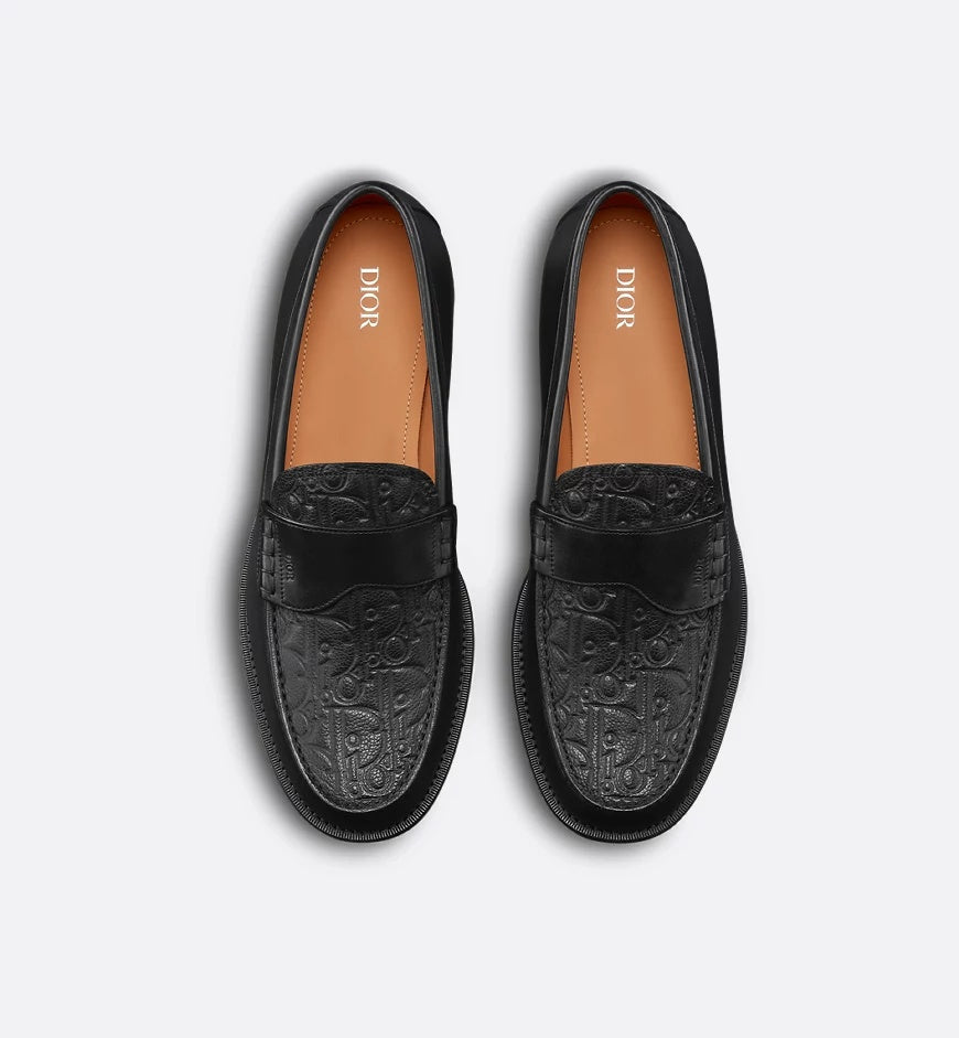 DIOR HOMME Men's Leather Loafers - FW25 Collection - Banlieue91 -