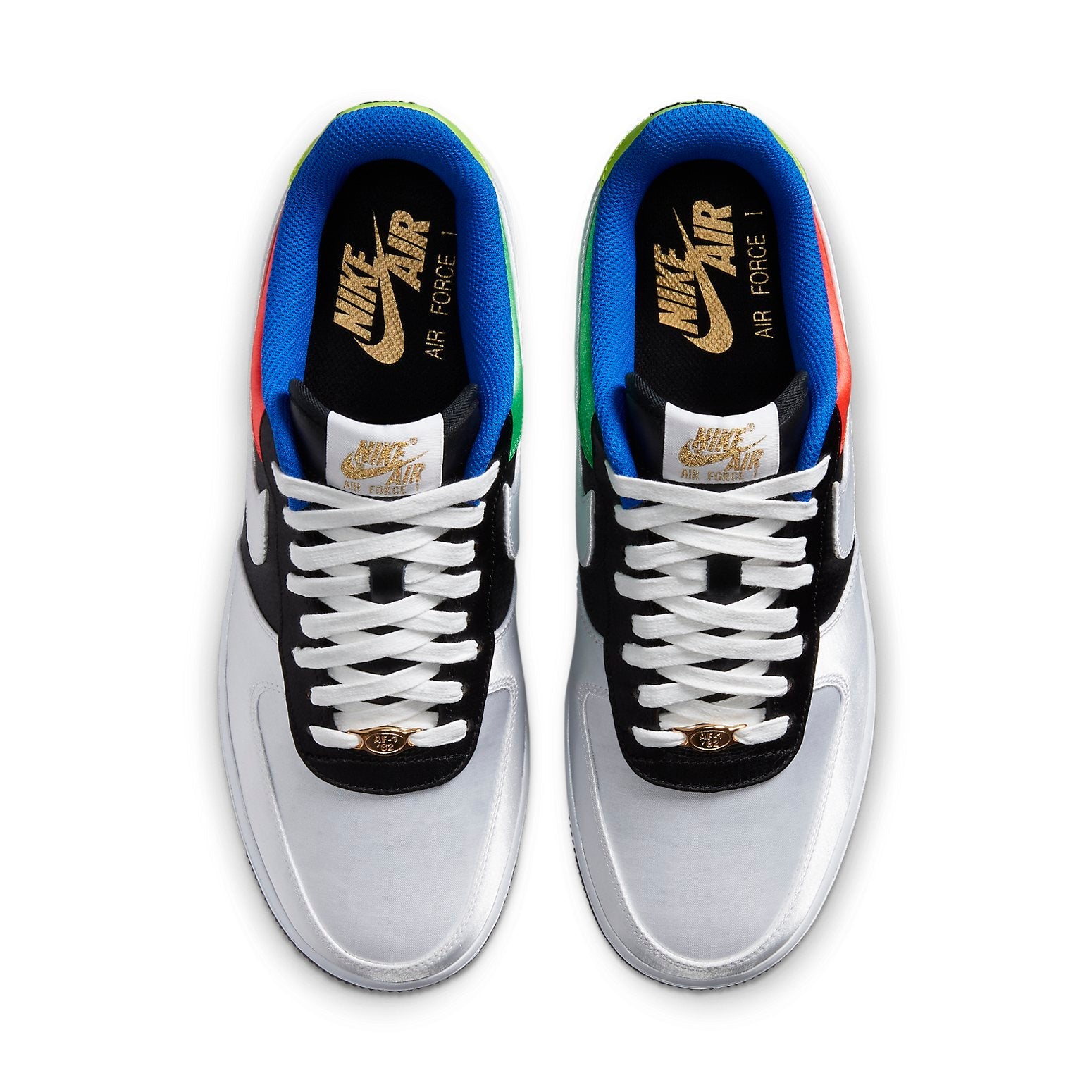 Nike Air Force 1 Low 'Olympic' displayed from the side, highlighting its classic silhouette and branding.