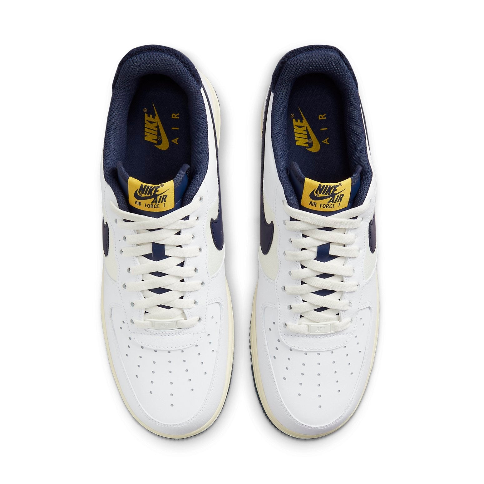 Nike Air Force 1 '07 LV8 'Varsity Jacket - Michigan - Front view showing the stylish varsity design in Michigan colors.