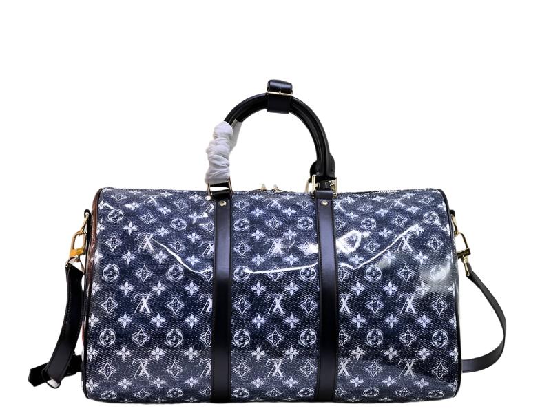 Louis Vuitton Navy & White Monogram Keepall 50 - Banlieue91