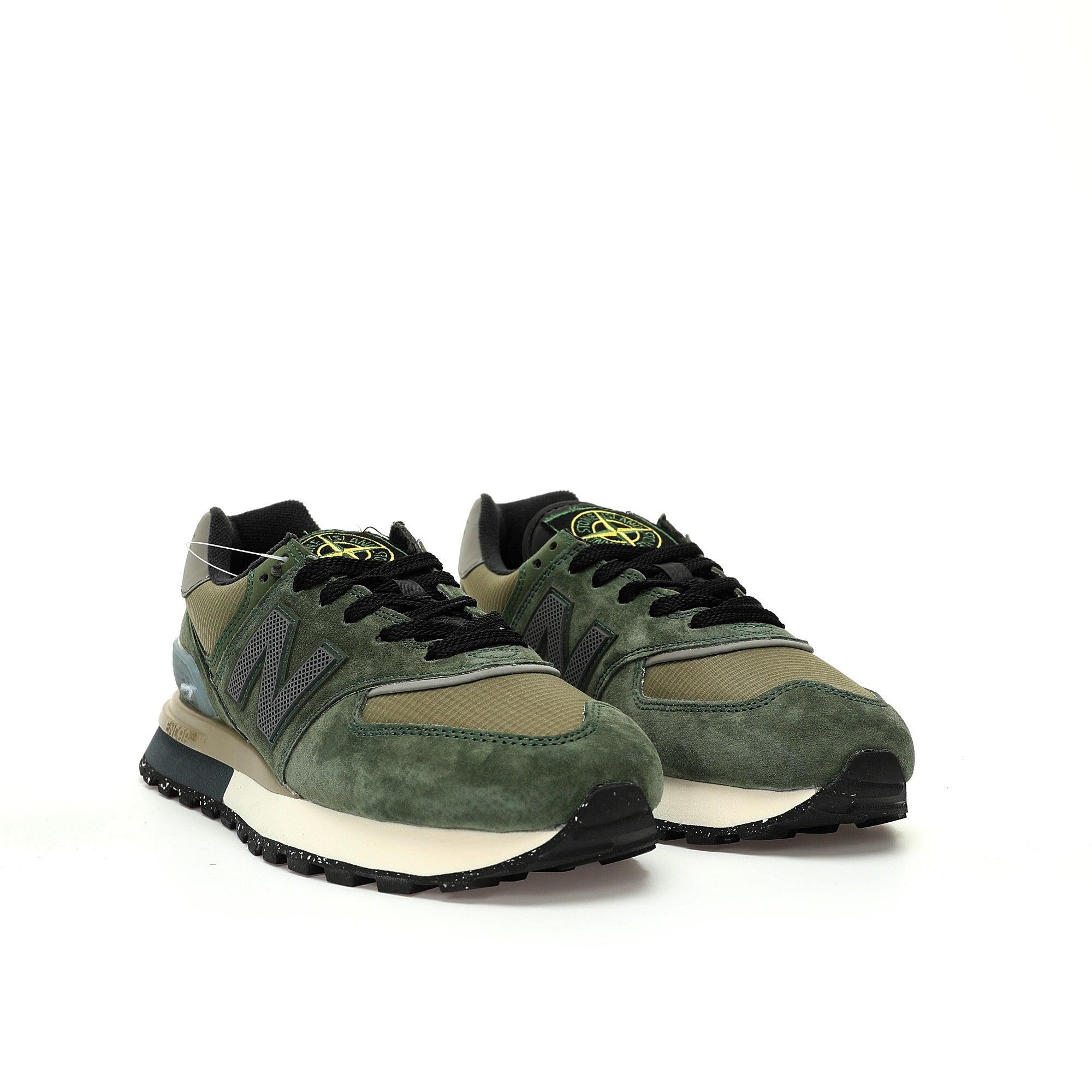 New Balance 574 Legacy Stone Island Dark Green - Banlieue91