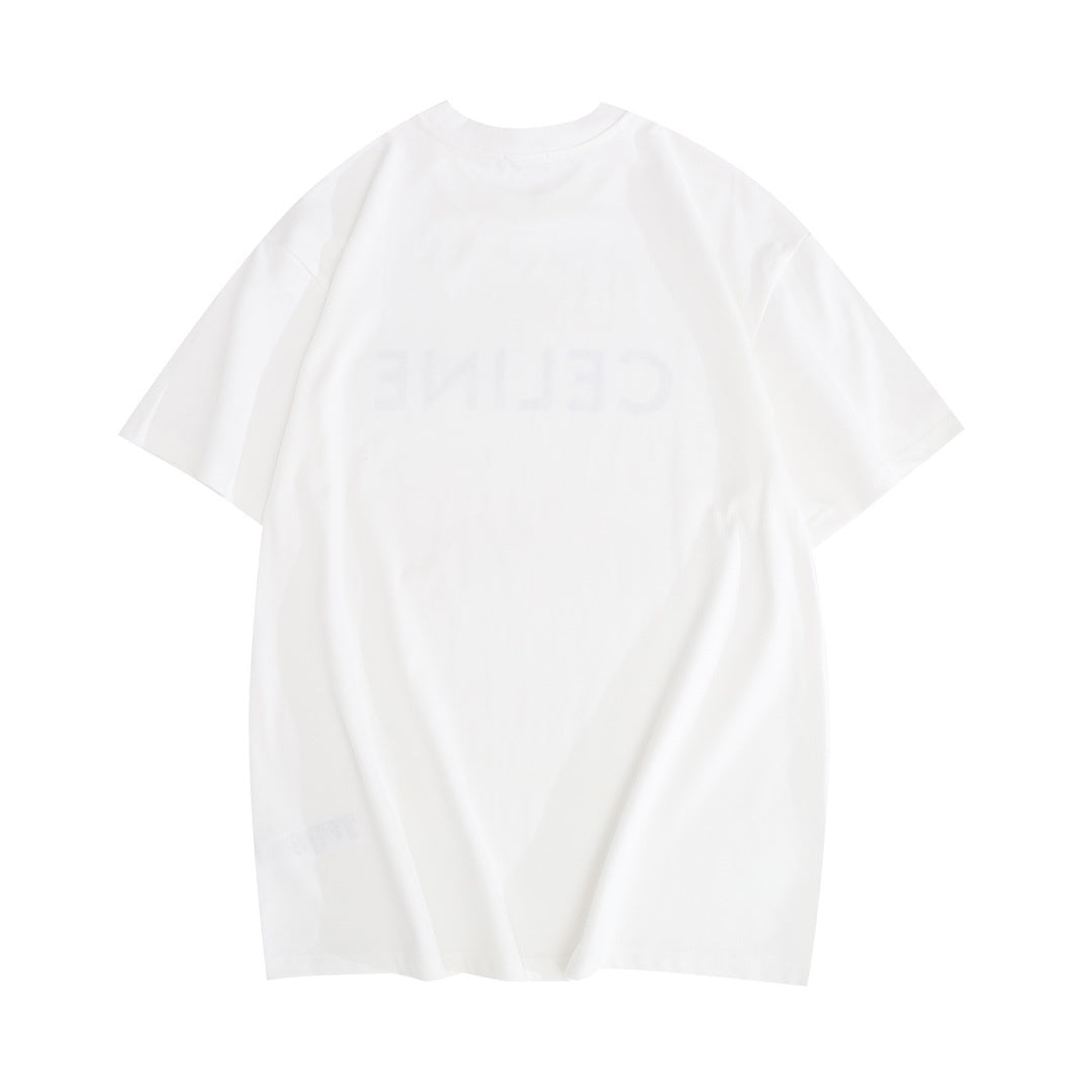 CELINE Paris Loose T-Shirt in Cotton Jersey - Banlieue91 -