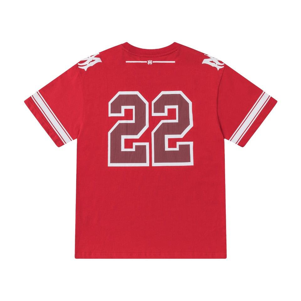 Amiri 22 Red T-Shirt Without Collar - Banlieue91