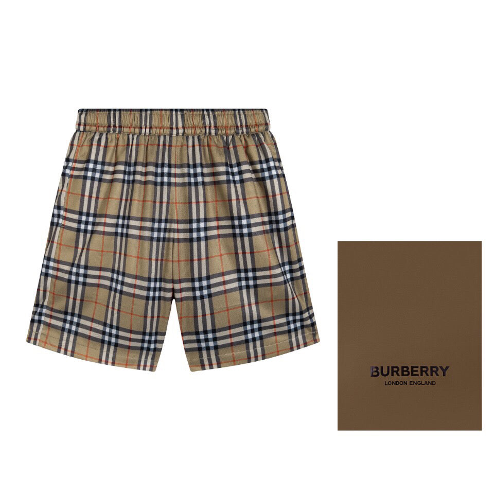 Burberry Men's Striped Cotton Knit Basketball Shorts 'Beige'