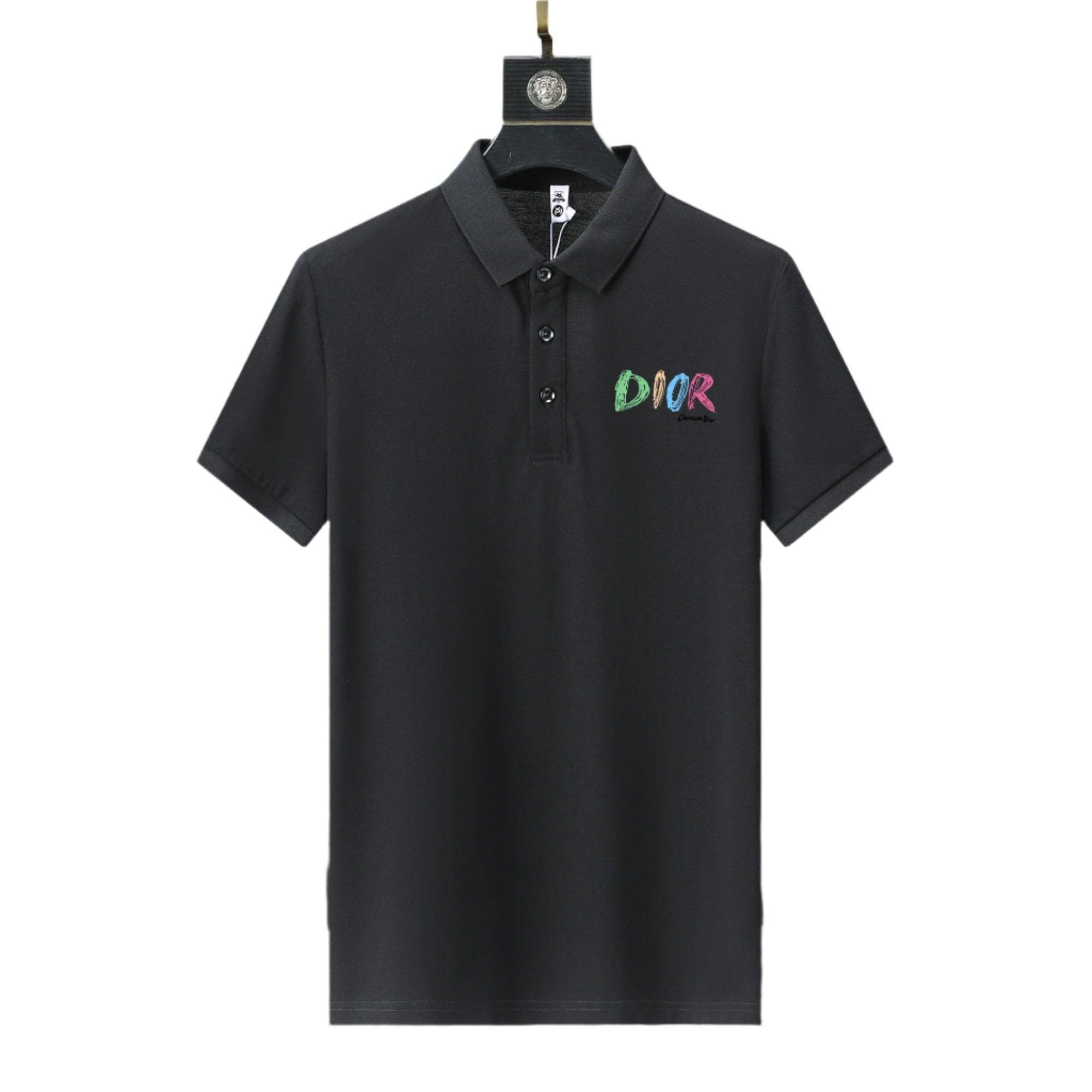 Dior Black T-Shirt With Collar - Banlieue91