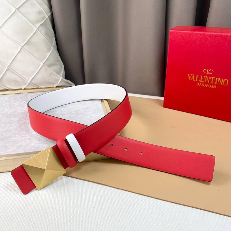 Valentino Garavani One Stud Belt 'Red/White' - Banlieue91