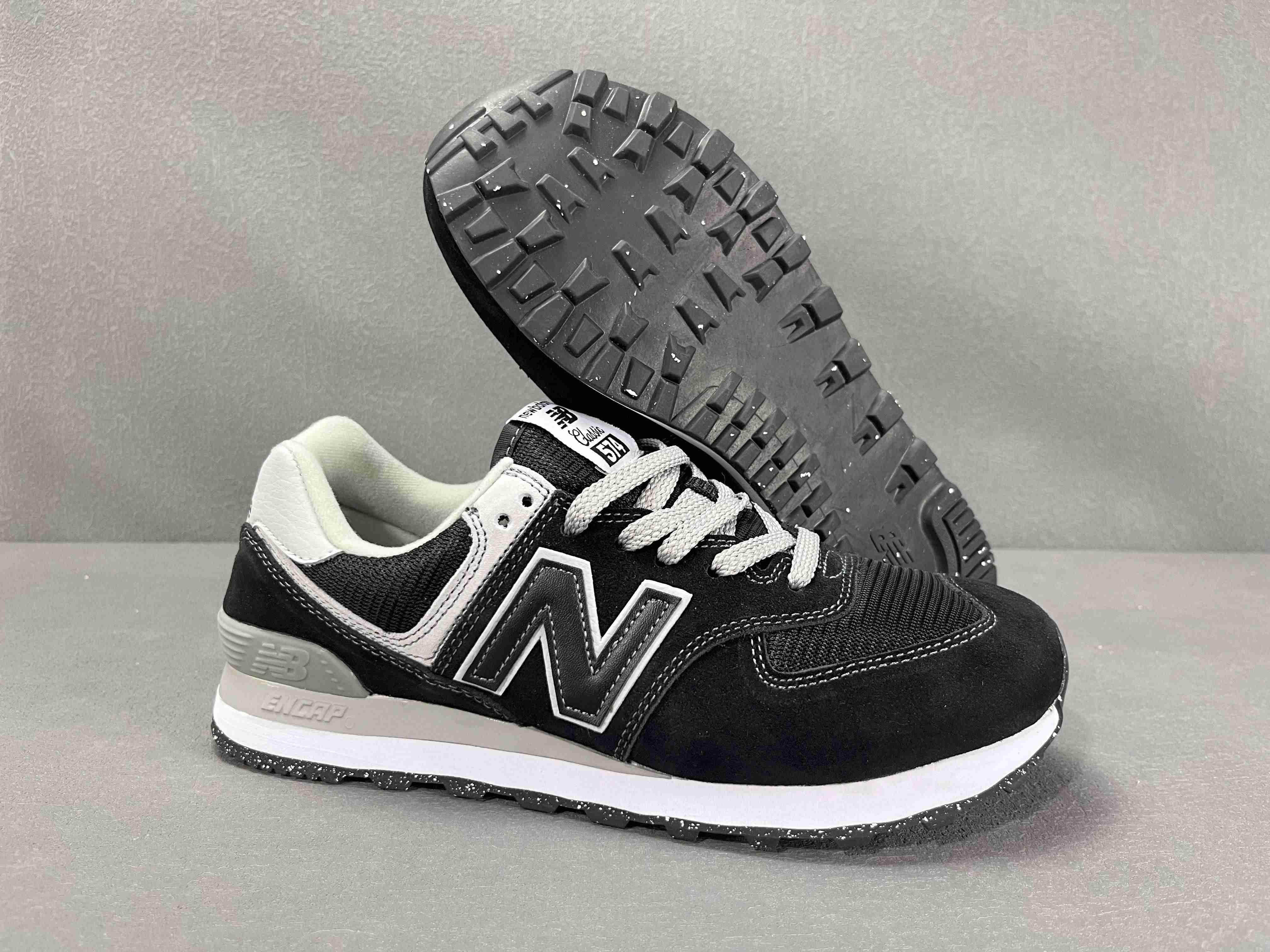 New Balance 574 Black-White - Banlieue91