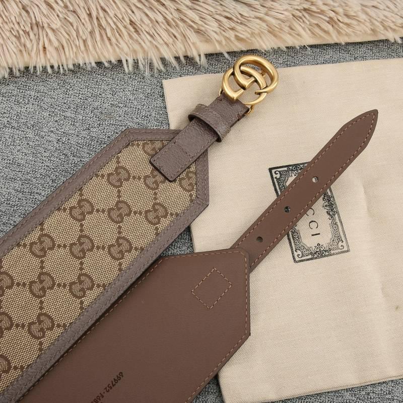 Gucci GG-buckle canvas Women belt 'Brown' - Banlieue91