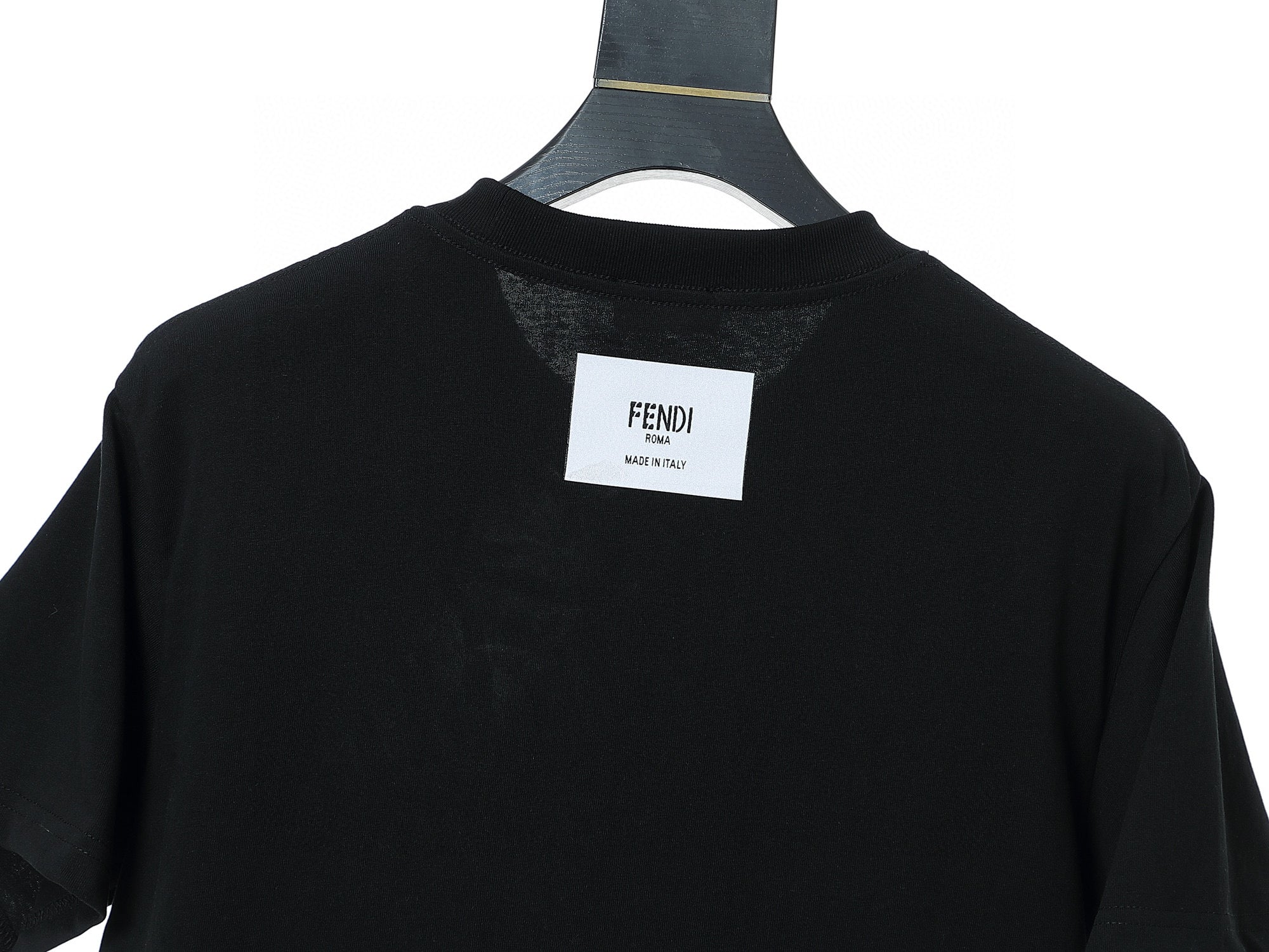 Fendi T-Shirt without Collar 'Black' - Banlieue91