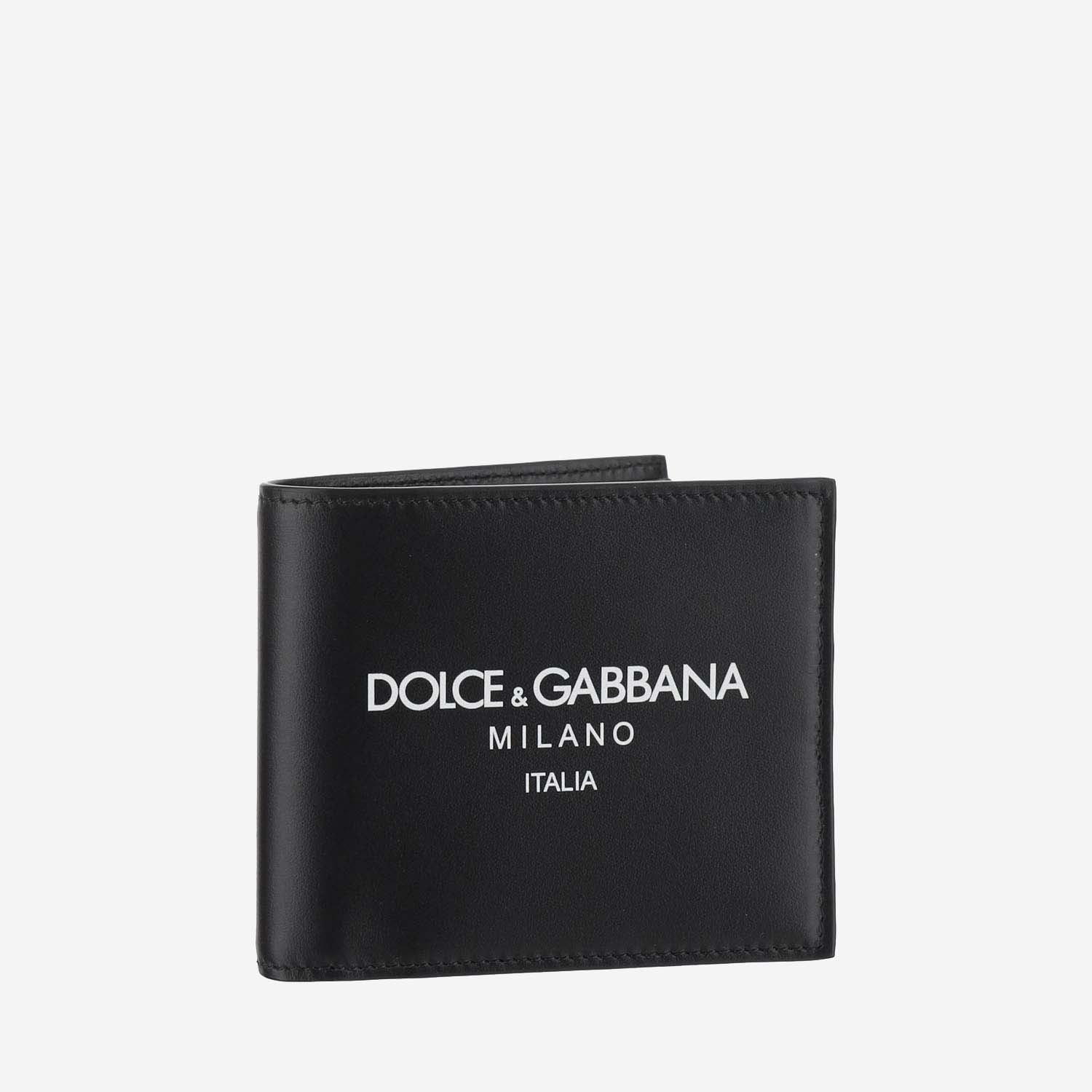 Dolce & Gabbana Calfskin Bifold Wallet With Logo - Banlieue91 -