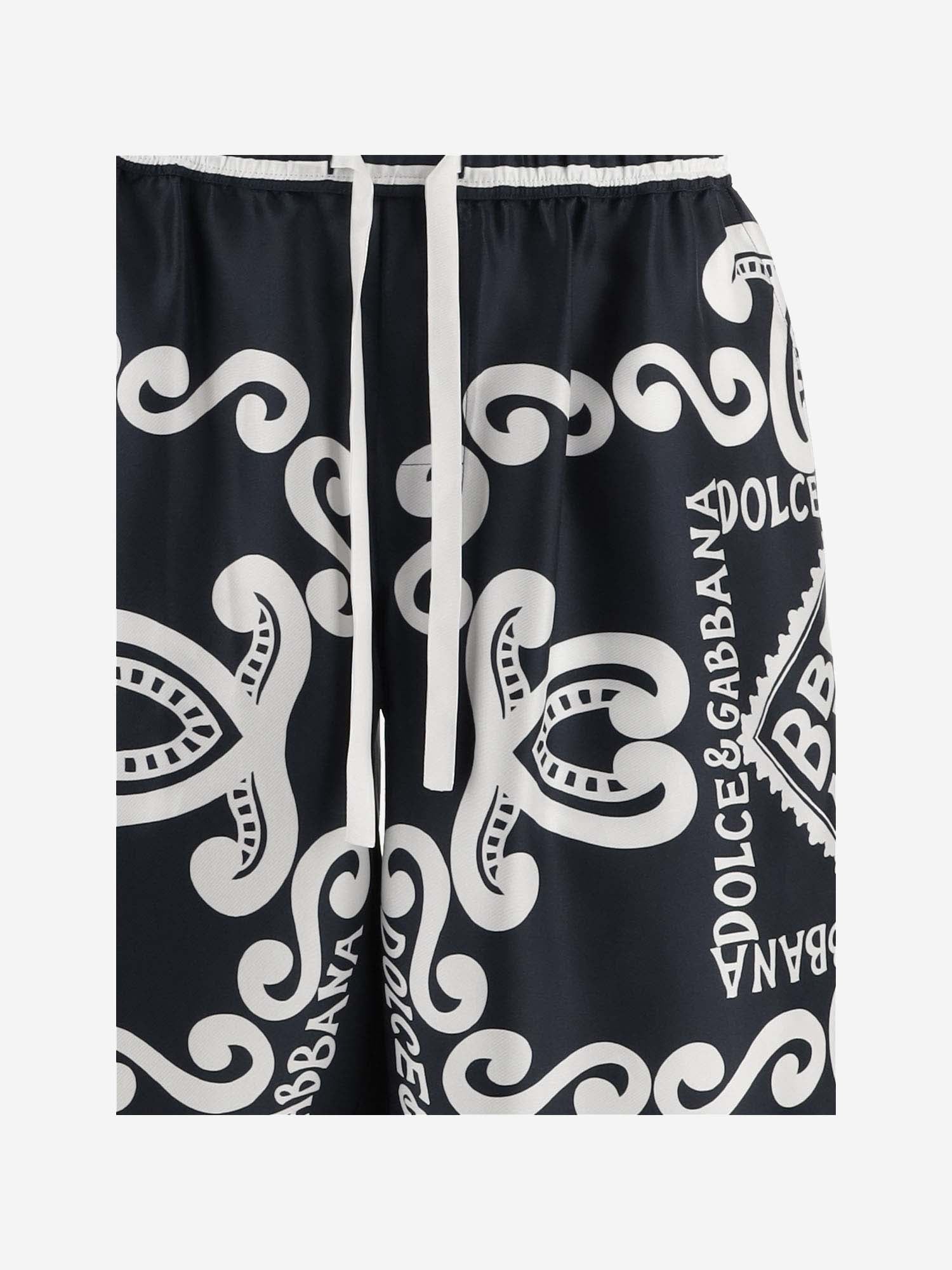 Dolce & Gabbana Printed Silk Bermuda Shorts - Banlieue91 -
