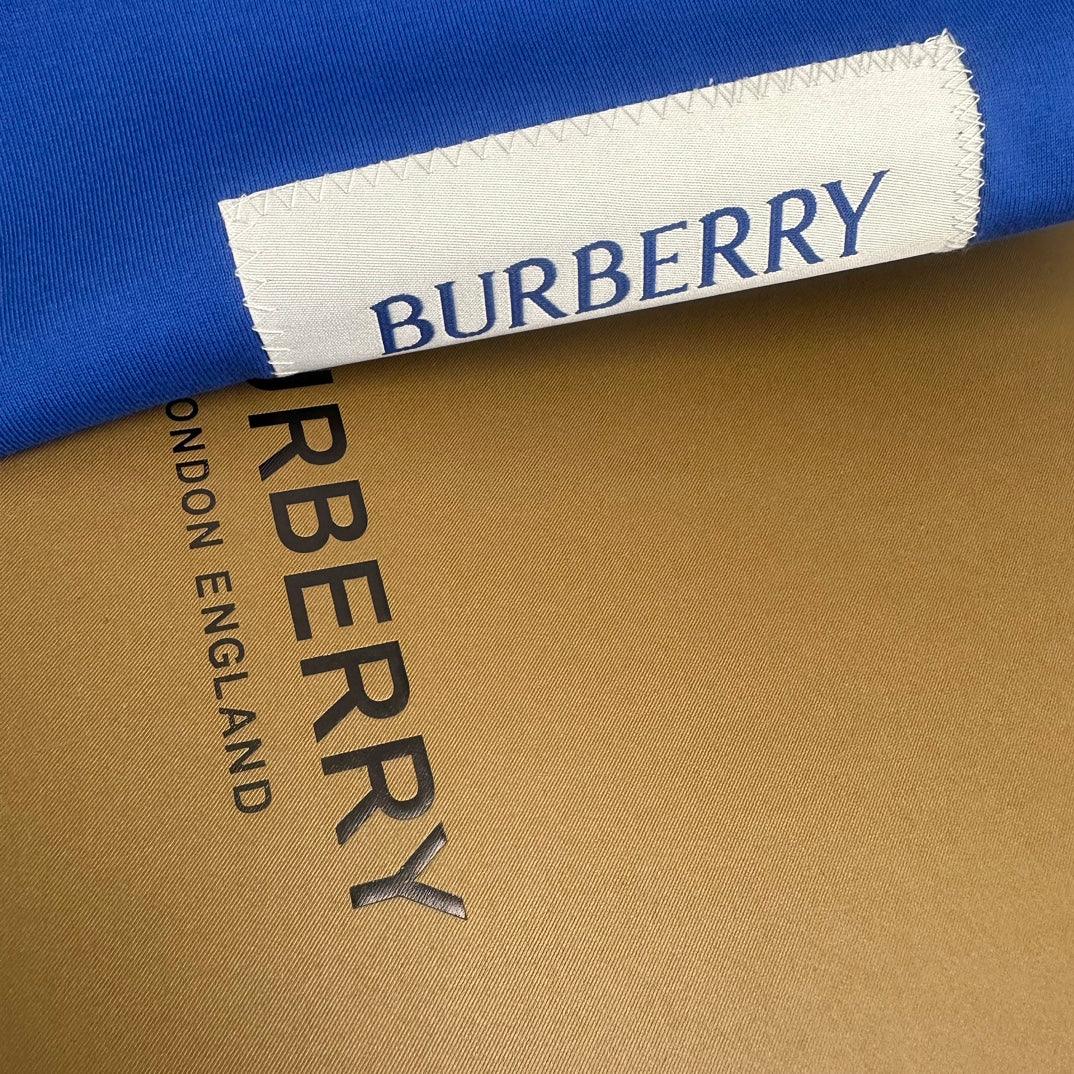 Burberry Blue T-Shirt Without Collar - Banlieue91