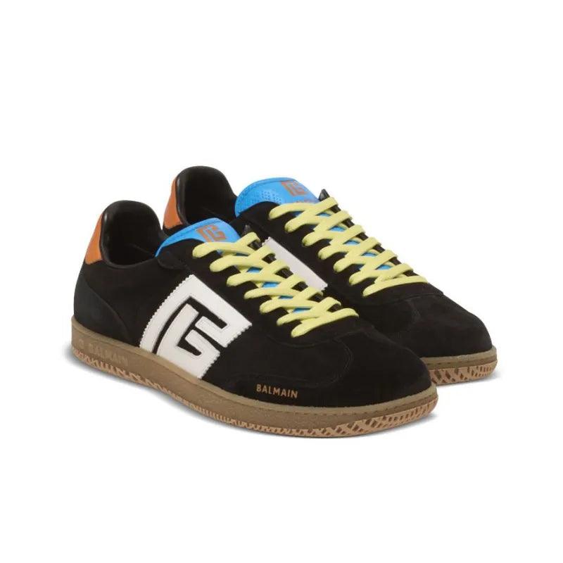 BALMAIN Logo patch Leather Sneakers - Banlieue91 -