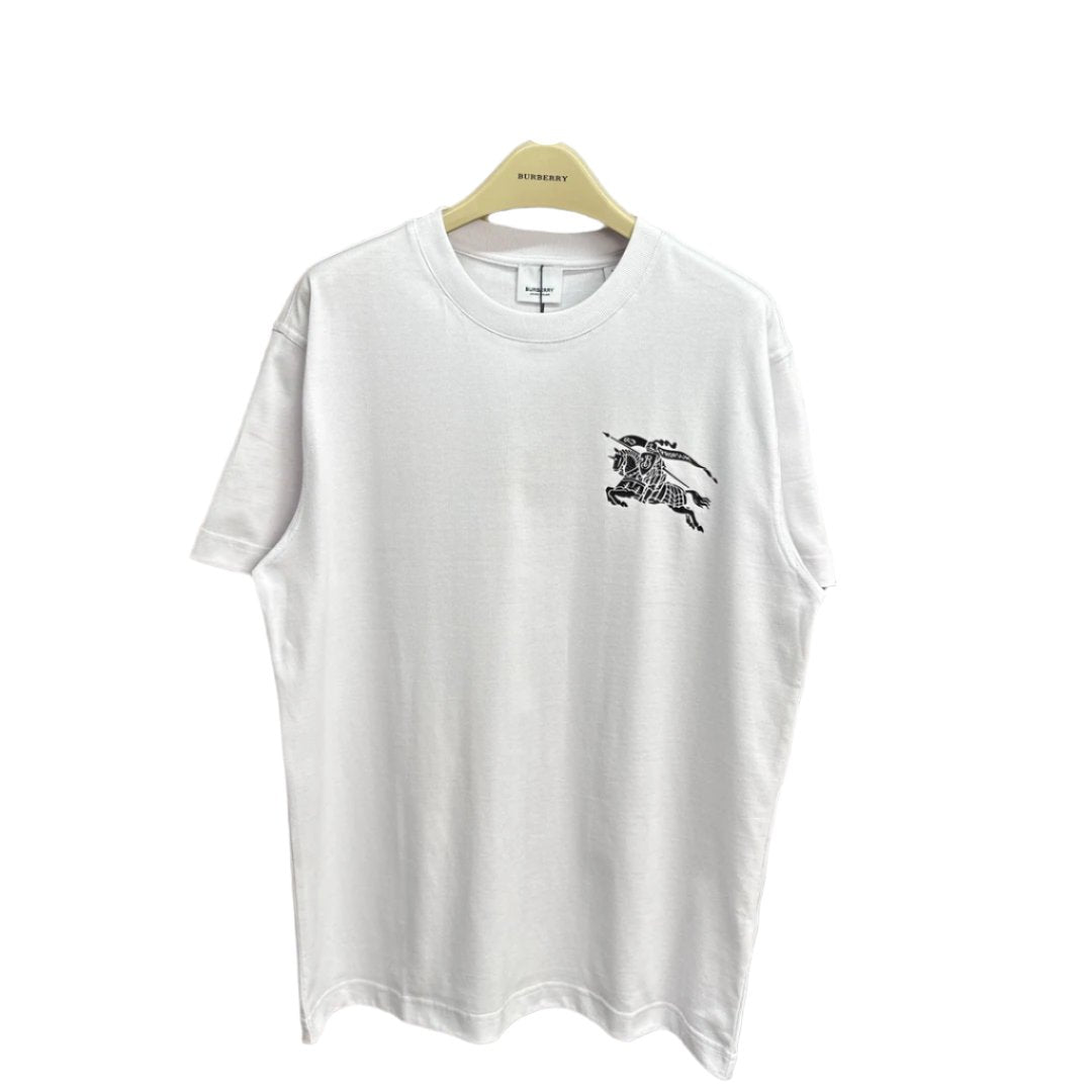 Burberry White T-Shirt Without Collar - Banlieue91