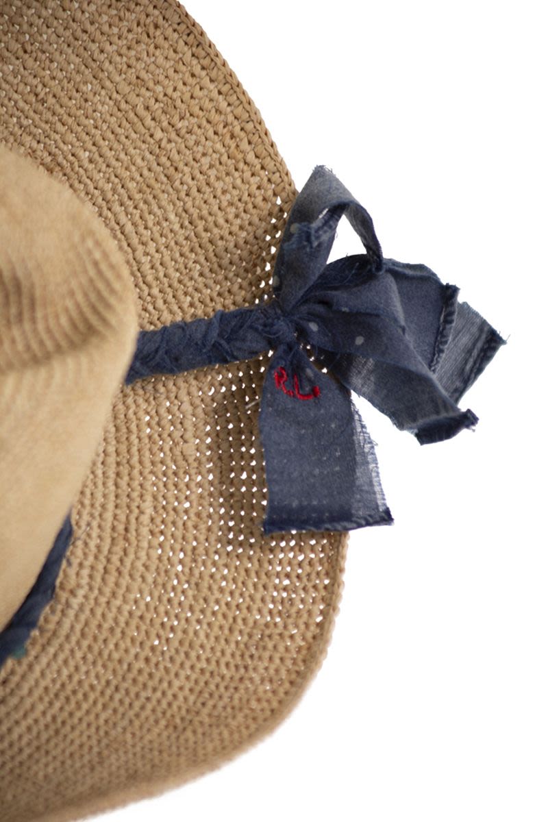 POLO RALPH LAUREN Raffia Hat with Decorative Band - Banlieue91 -