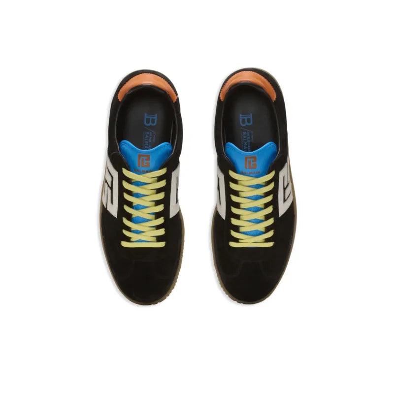 BALMAIN Logo patch Leather Sneakers - Banlieue91 -