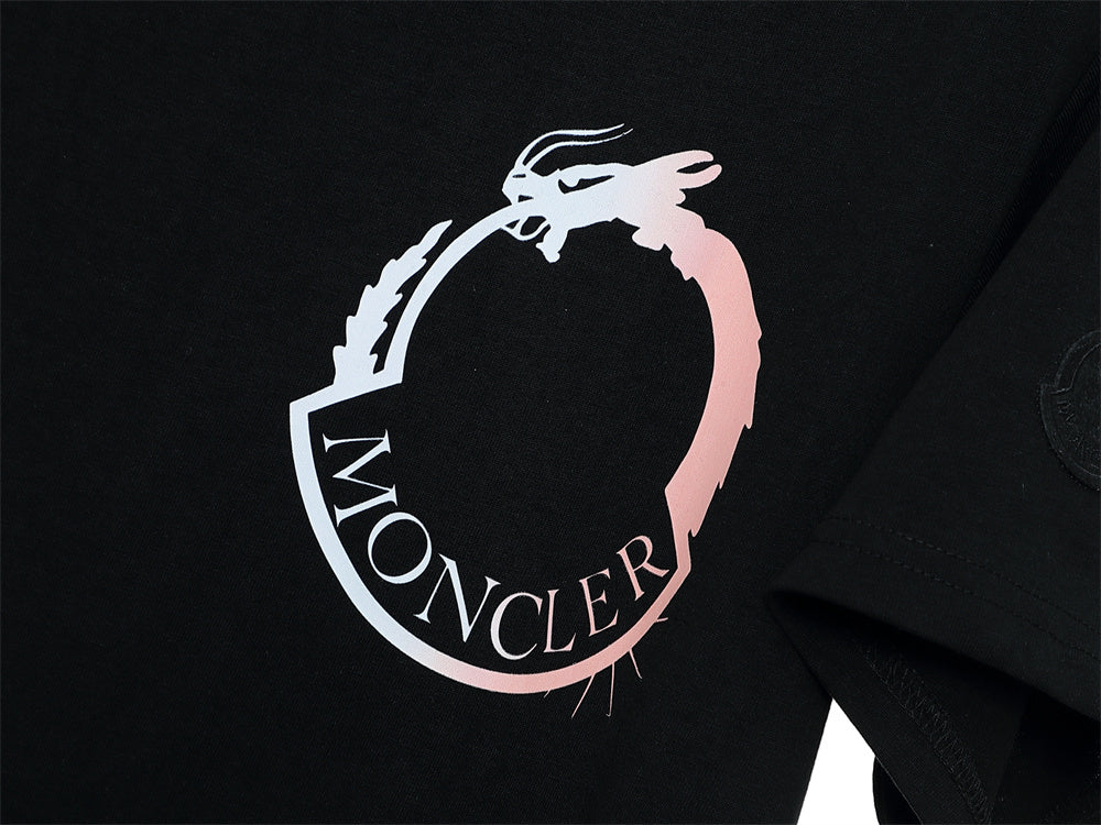 Moncler T-Shirt Without Collar 'Black' - Banlieue91