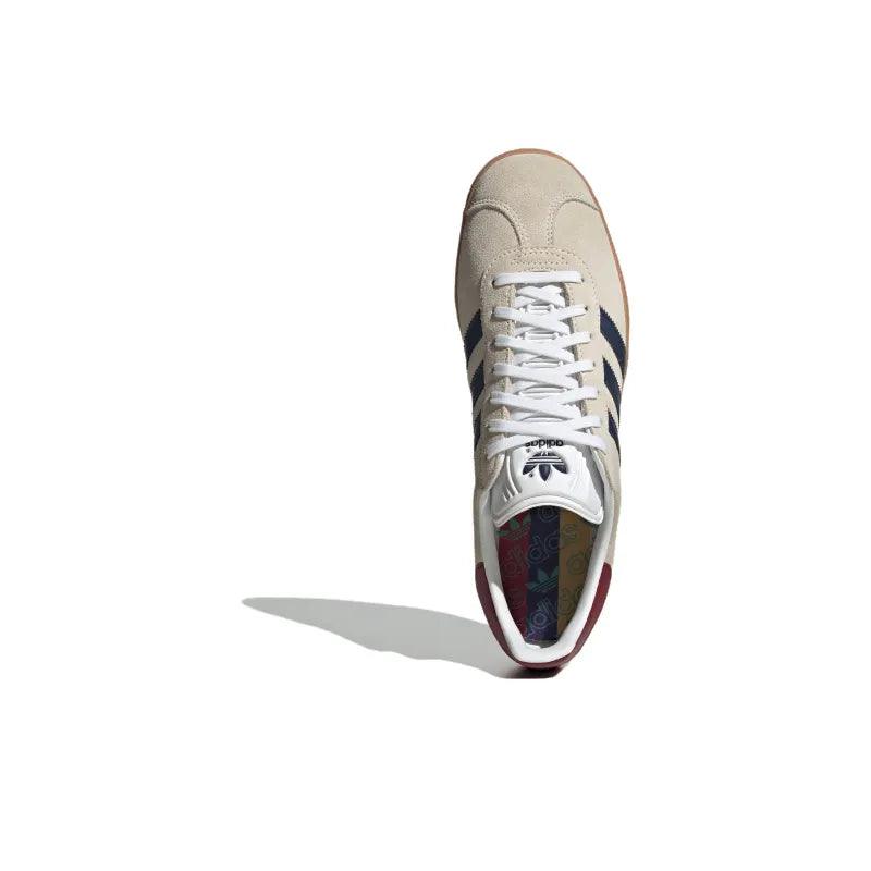 Adidas Originals Gazelle Indoor 'Beige Dark Blue Collegiate Burgundy' - Banlieue91 -