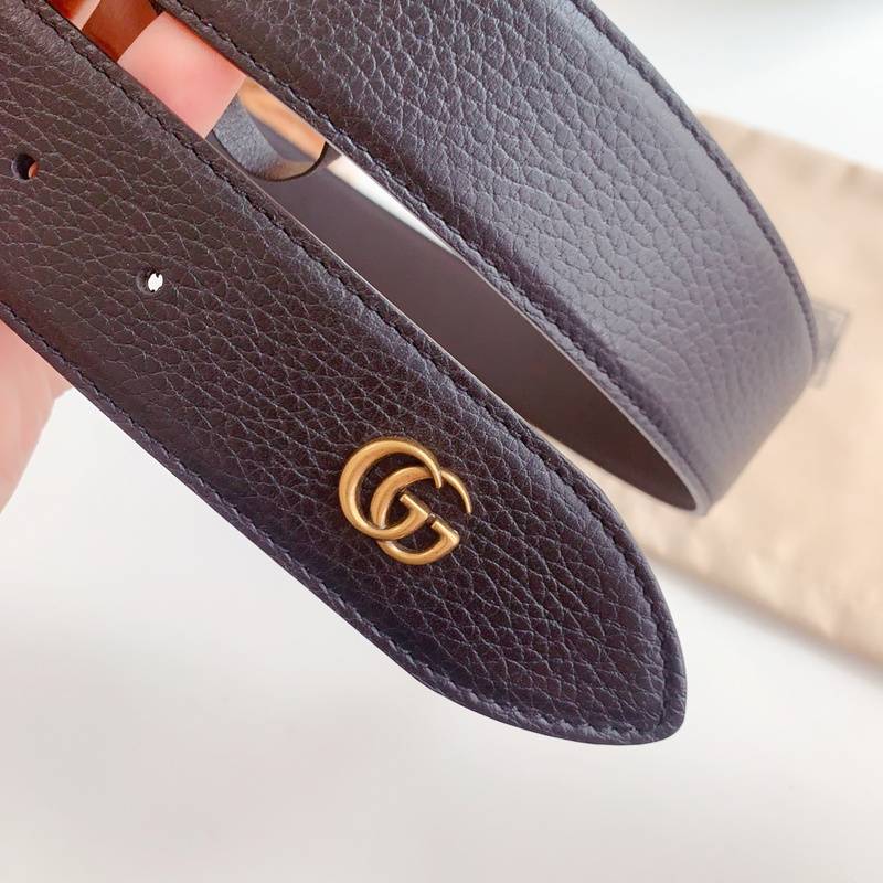 GUCCI Embellished coated-canvas and leather belt 'Black' - Banlieue91