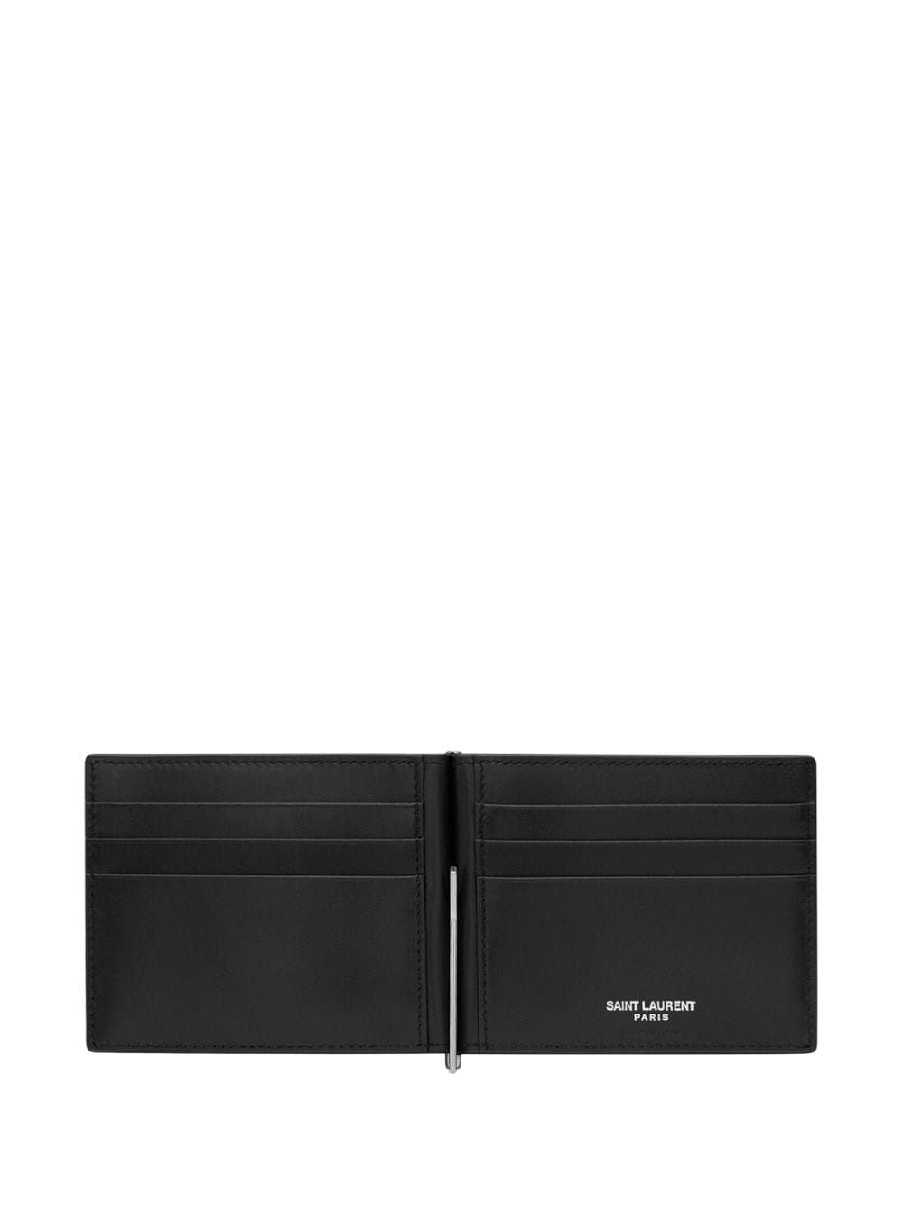 SAINT LAURENT Leather Card Holder - Mini Design for Men - Banlieue91 -