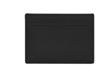 SAINT LAURENT Mini Leather Card Holder with Logo Detail - Banlieue91 -