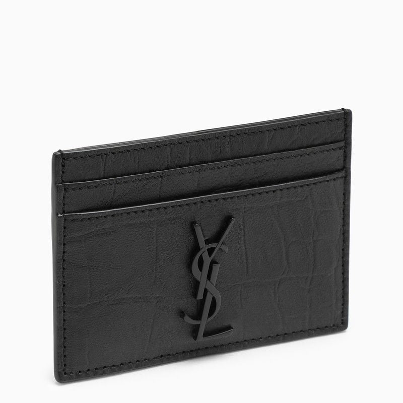 SAINT LAURENT Monogram Mini Credit Card Holder - Banlieue91 -