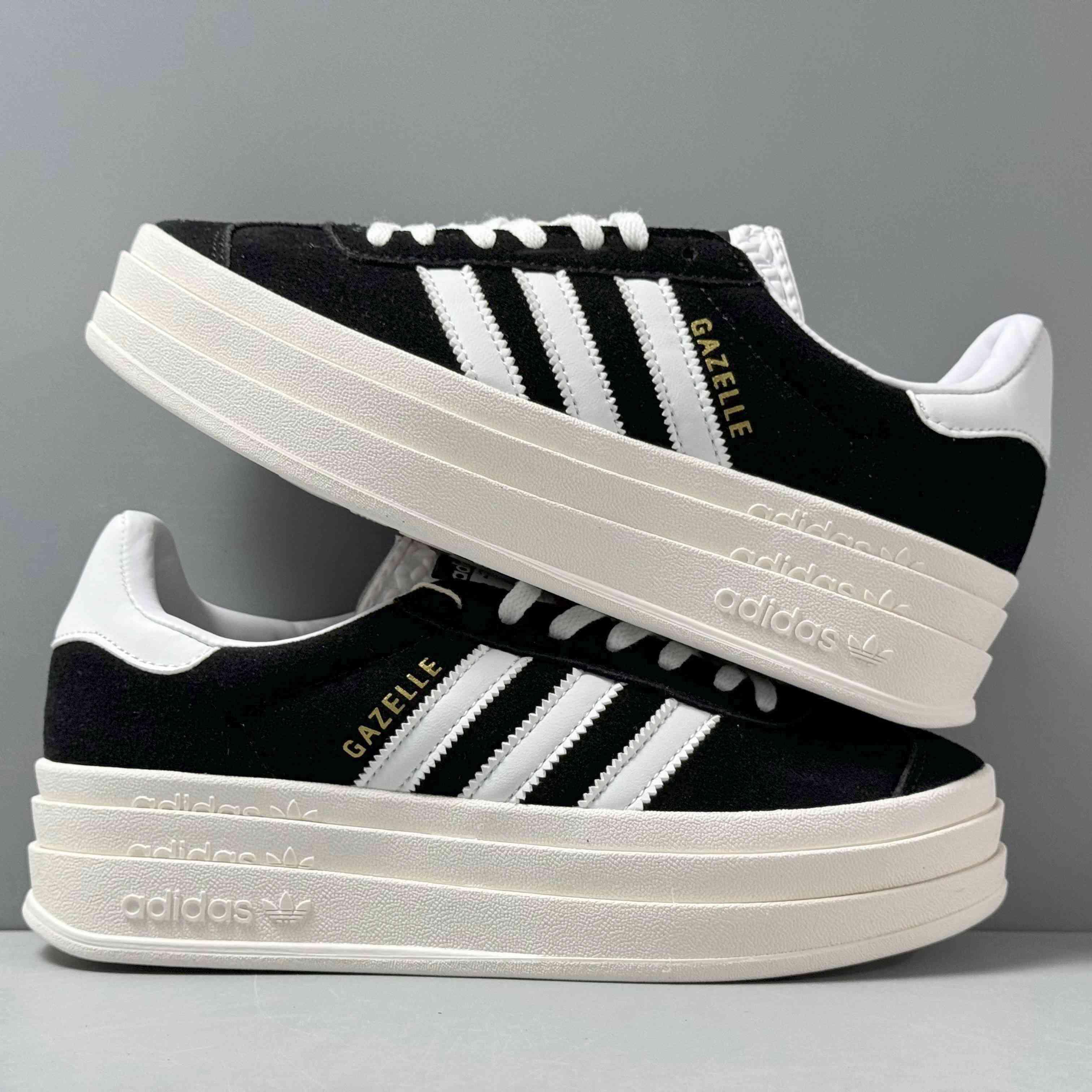 Adidas Originals Gazelle Bold 'Core Black White' - Banlieue91