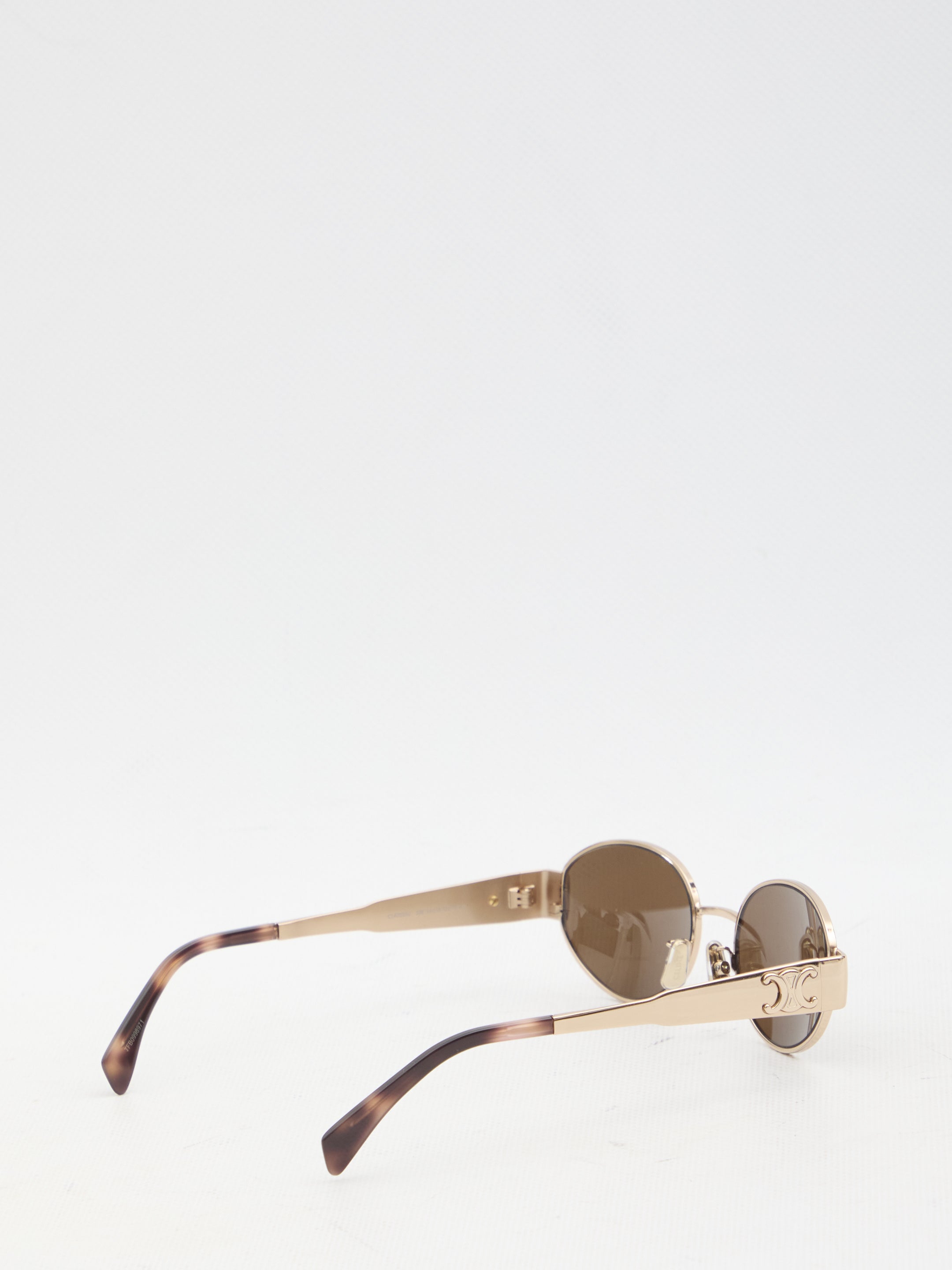 CELINE Triomphe 01 Oval Metal Sunglasses - Banlieue91 -
