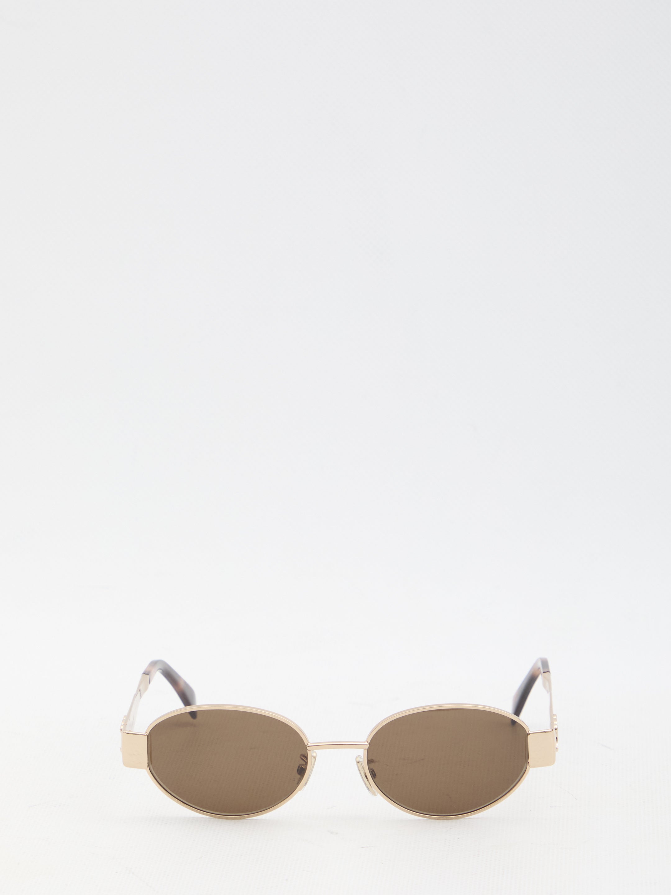 CELINE Triomphe 01 Oval Metal Sunglasses - Banlieue91 -