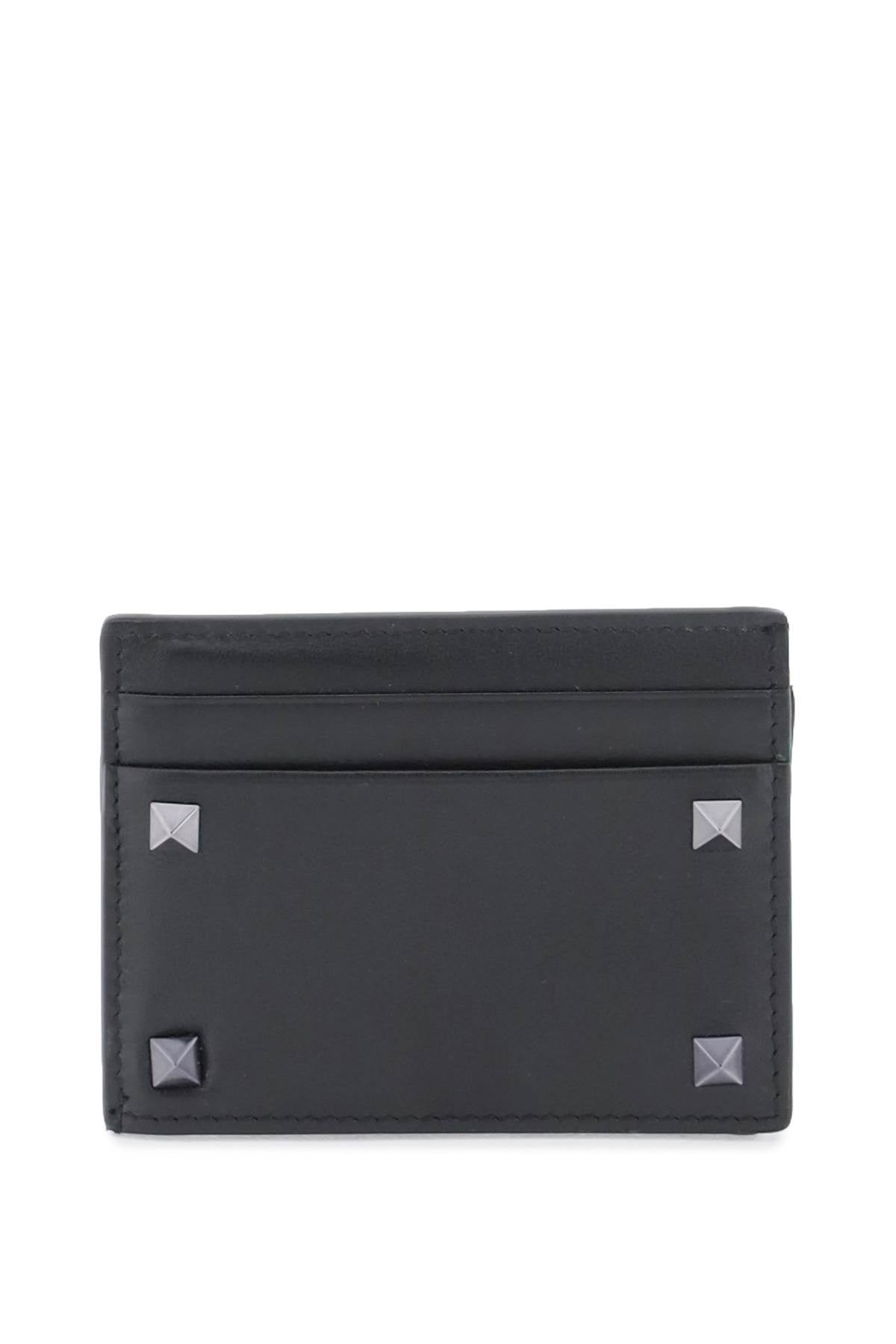 VALENTINO GARAVANI Mini Leather Rockstud Card Holder - Banlieue91 -