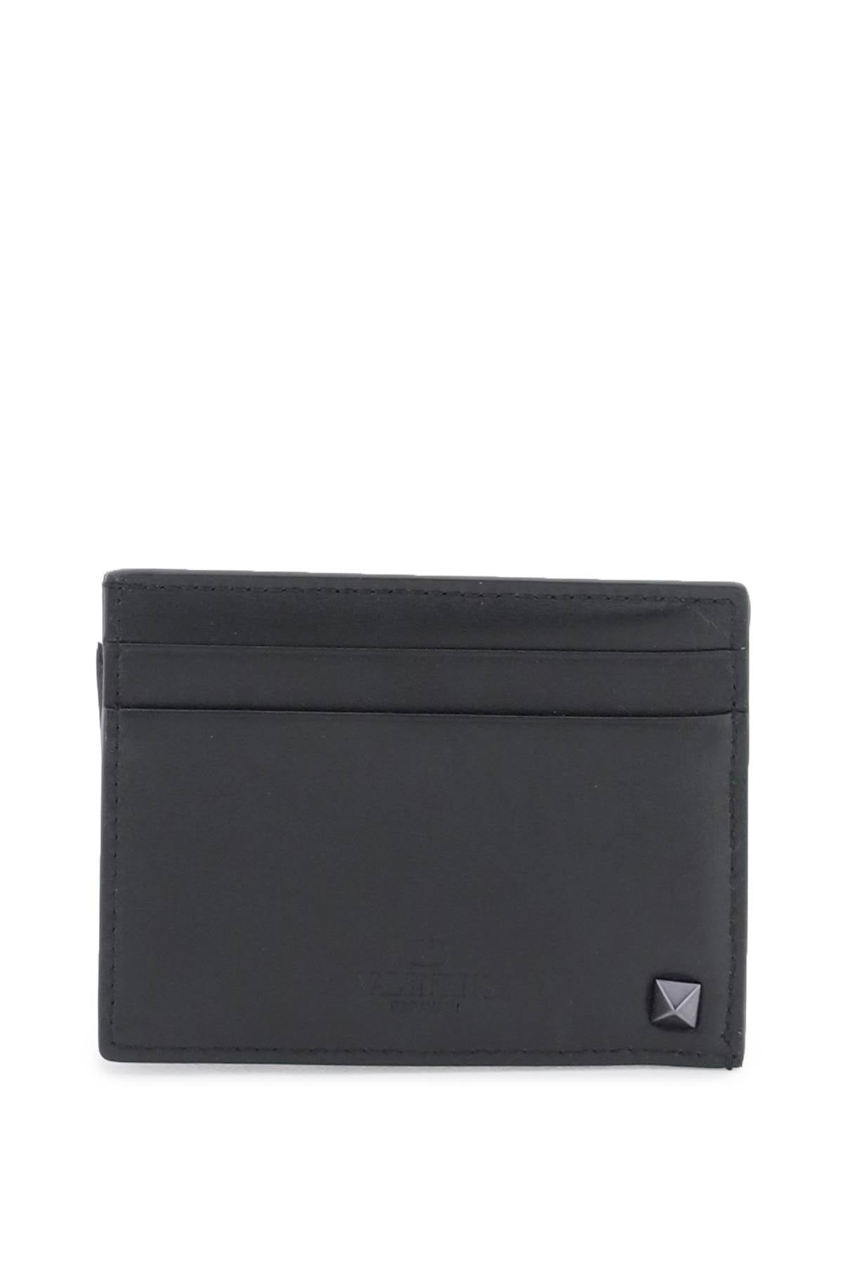 VALENTINO GARAVANI Mini Leather Rockstud Card Holder - Banlieue91 -
