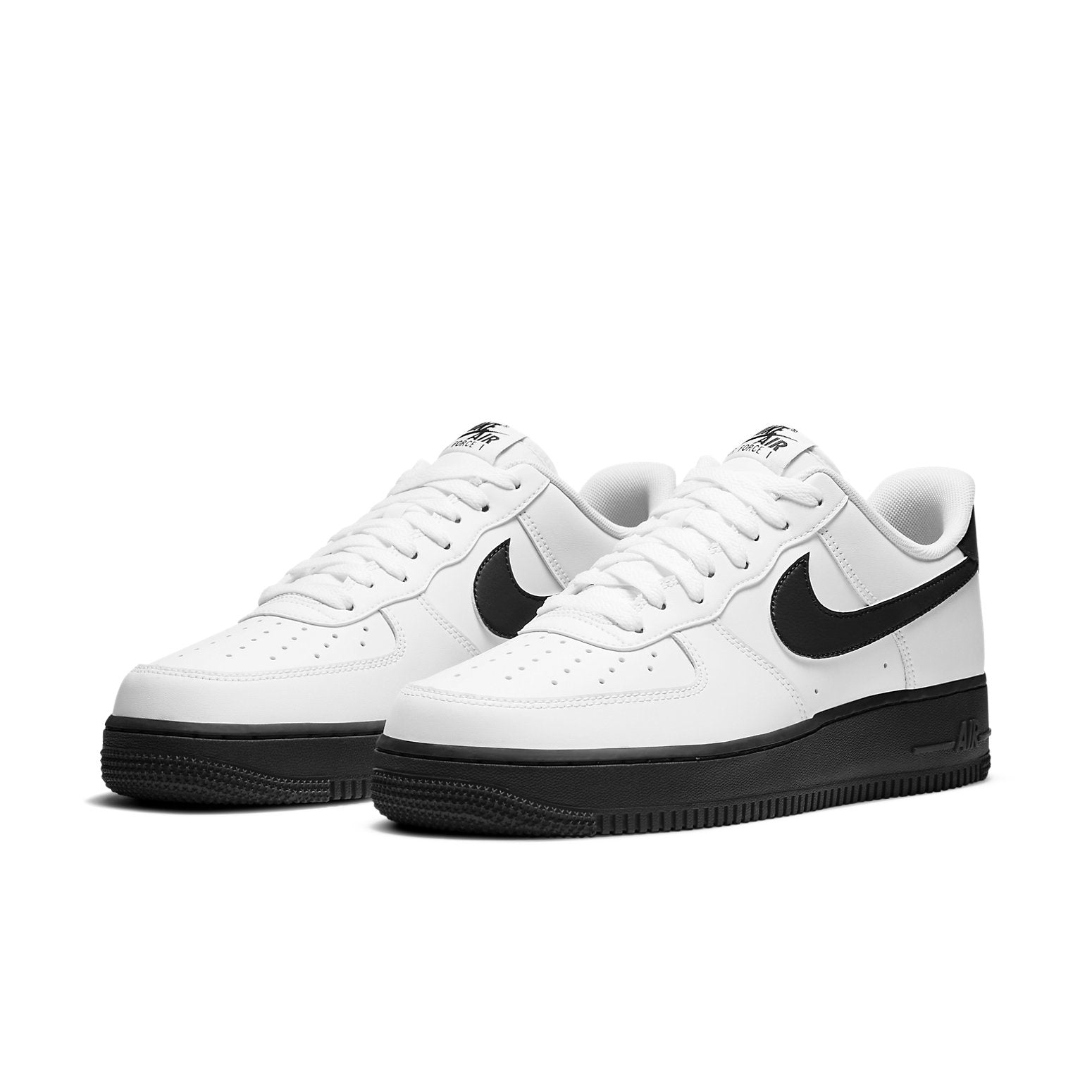 Nike Air Force 1 Low 'White Black Sole' from the side, showcasing its classic design and clean colorway.