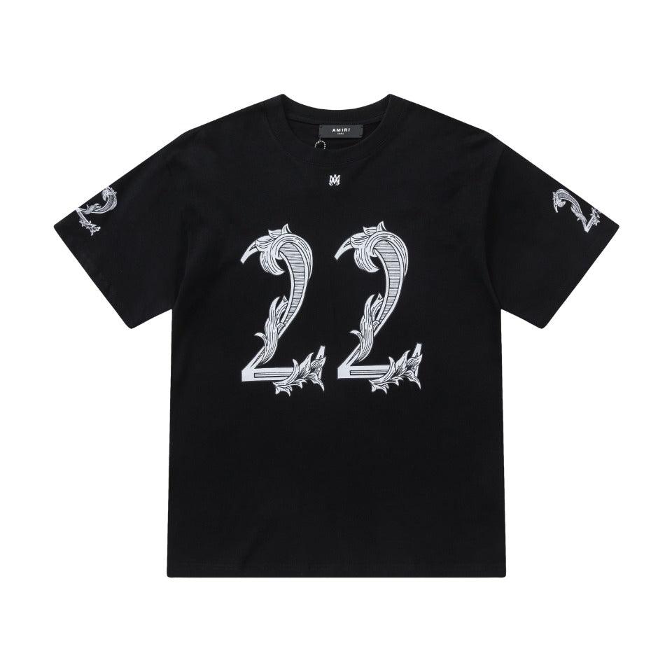 Amiri 22 Black T-Shirt Without Collar - Banlieue91