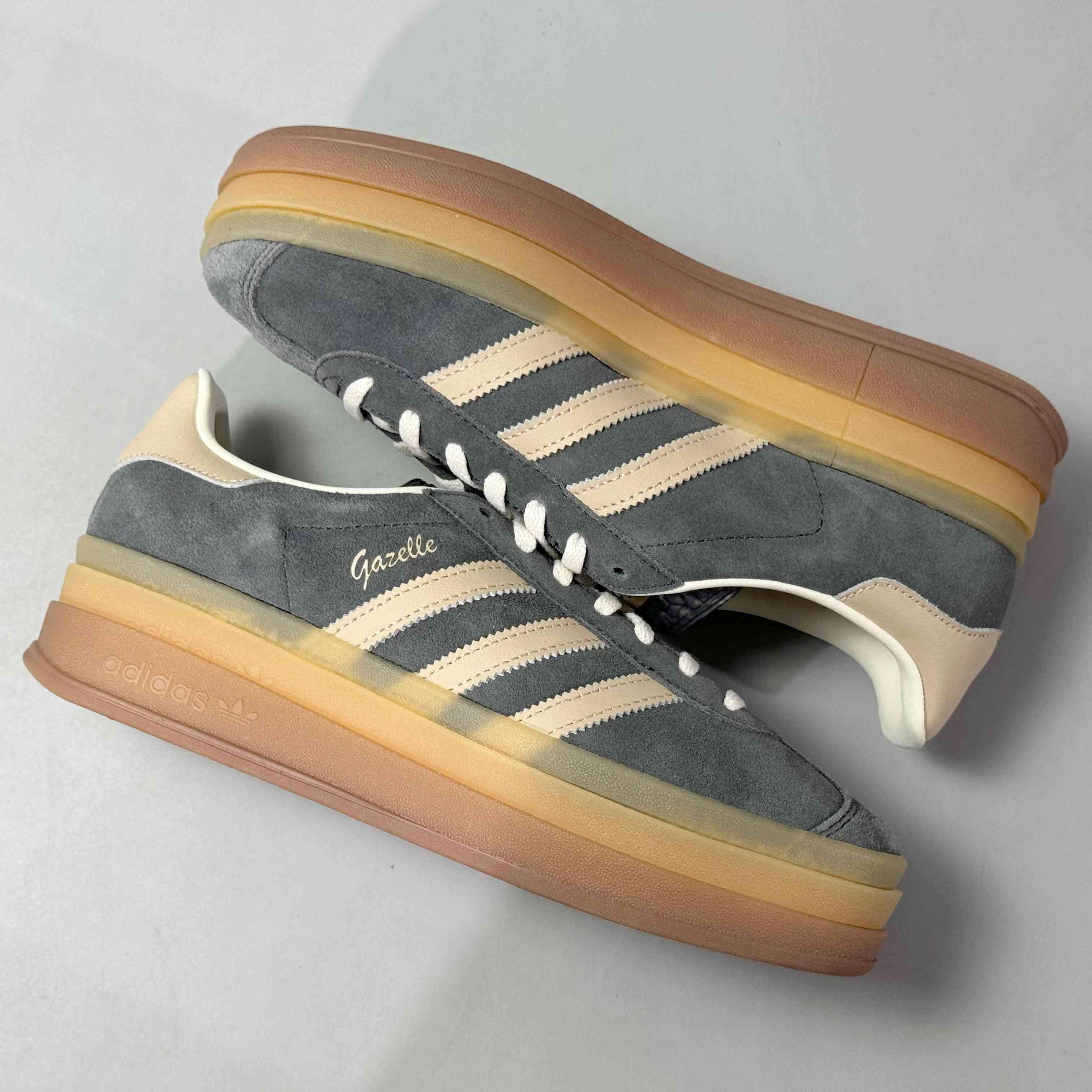 Adidas Originals Gazelle Bold 'Grey Magic Beige Gum' - Banlieue91