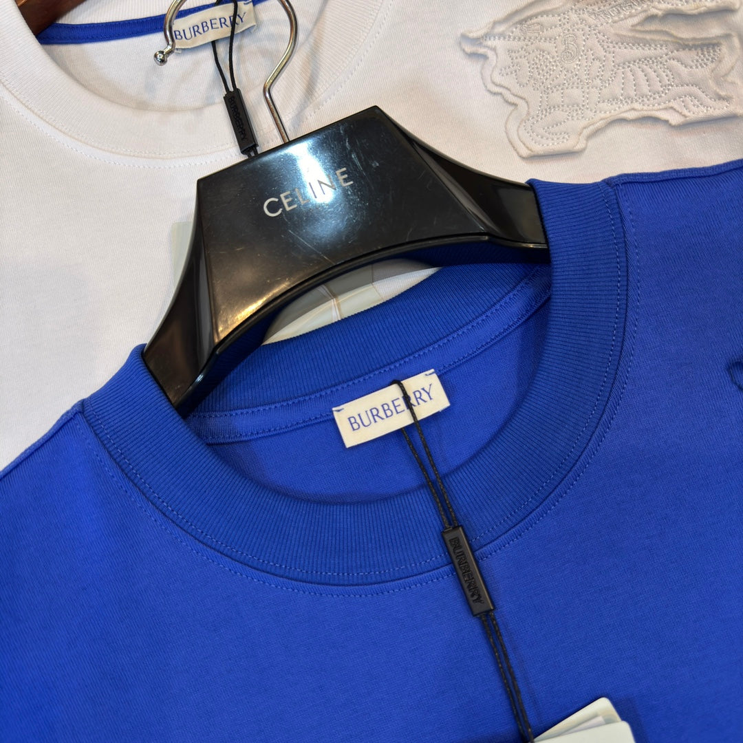 Burberry T-Shirt Without Collar 'Blue' - Banlieue91