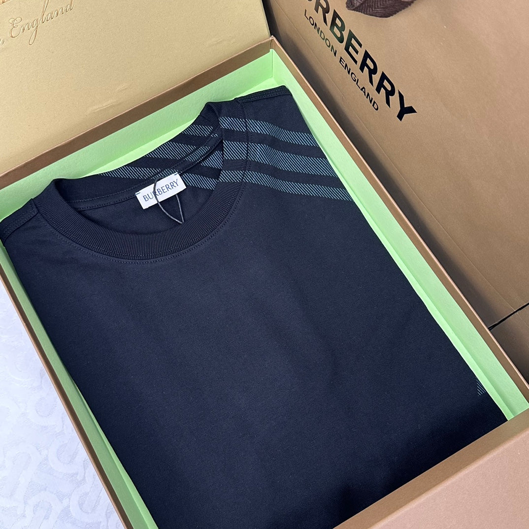 Burberry T-Shirt Without Collar 'Black' - Banlieue91