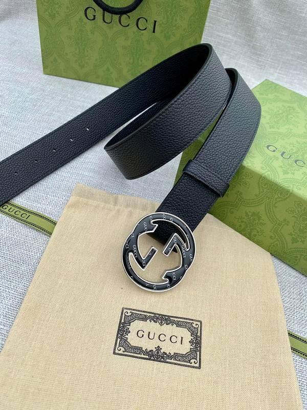 GUCCI Embellished coated-canvas and leather belt 'Black' - Banlieue91