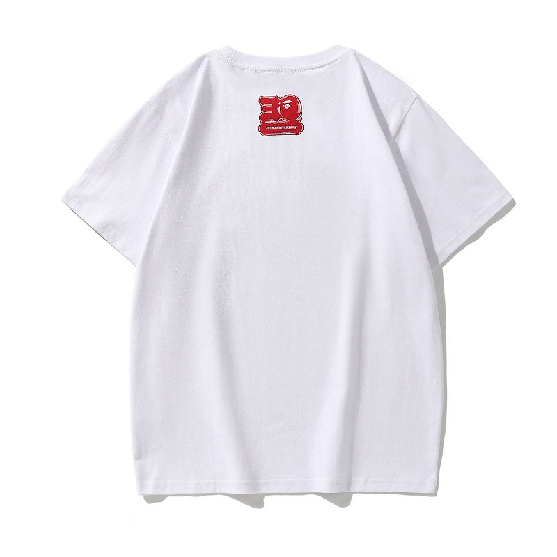 Bathing Ape White T-Shirt without Collar - Banlieue91