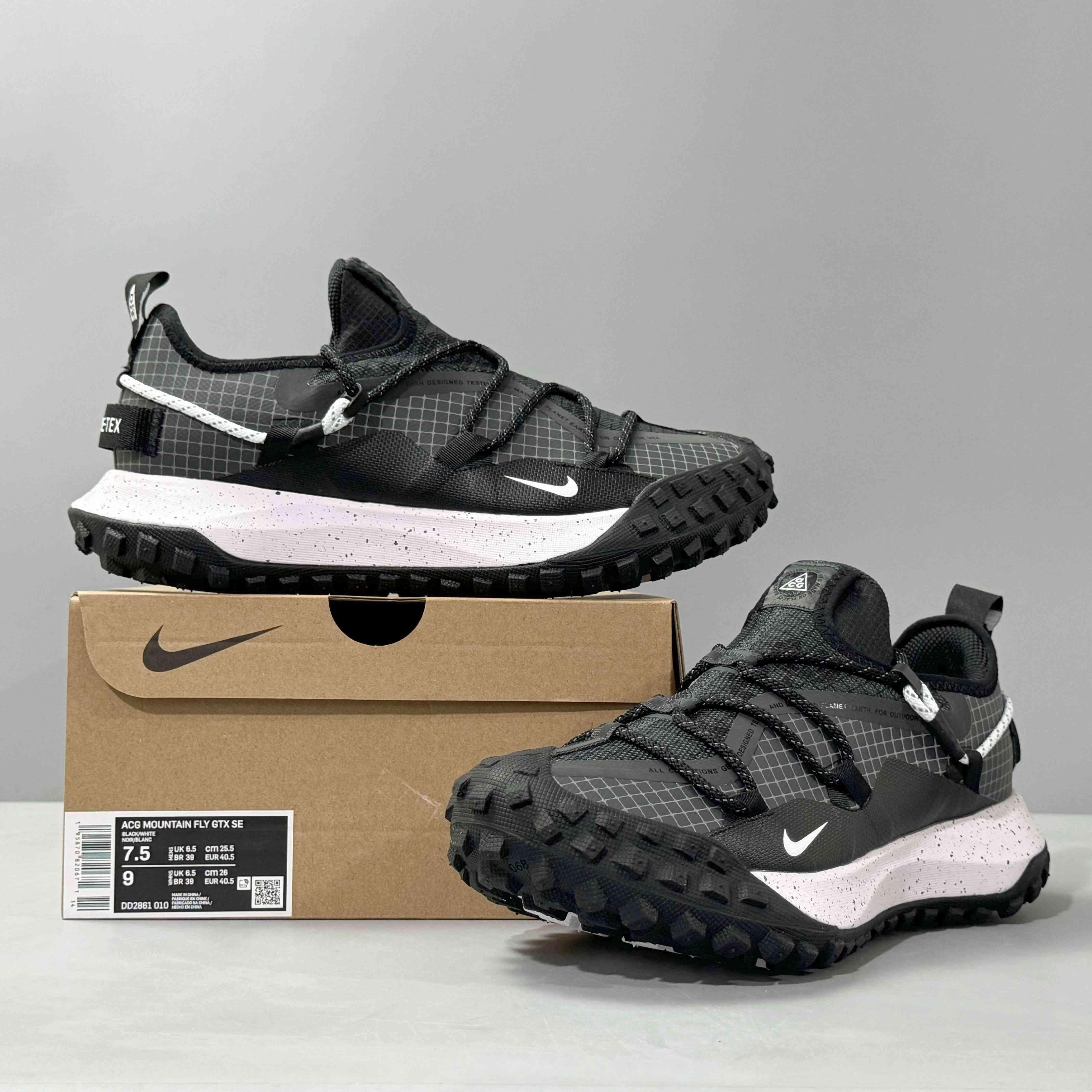 Nike ACG Mountain Fly Low Gore-Tex SE 'Black White' - Banlieue91